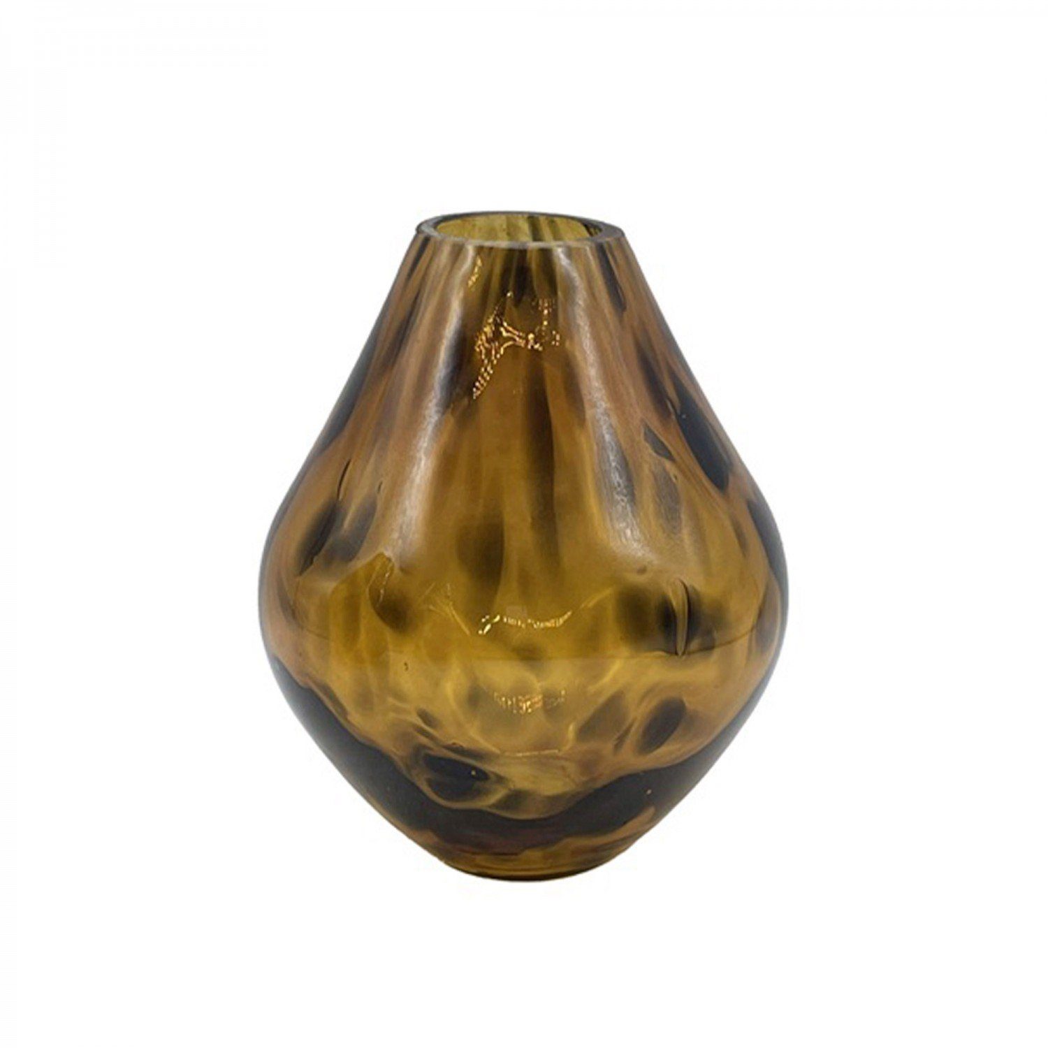 mitienda Dekovase Vase aus mundgeblasenem Glas Leopard 15cm | Dekovasen
