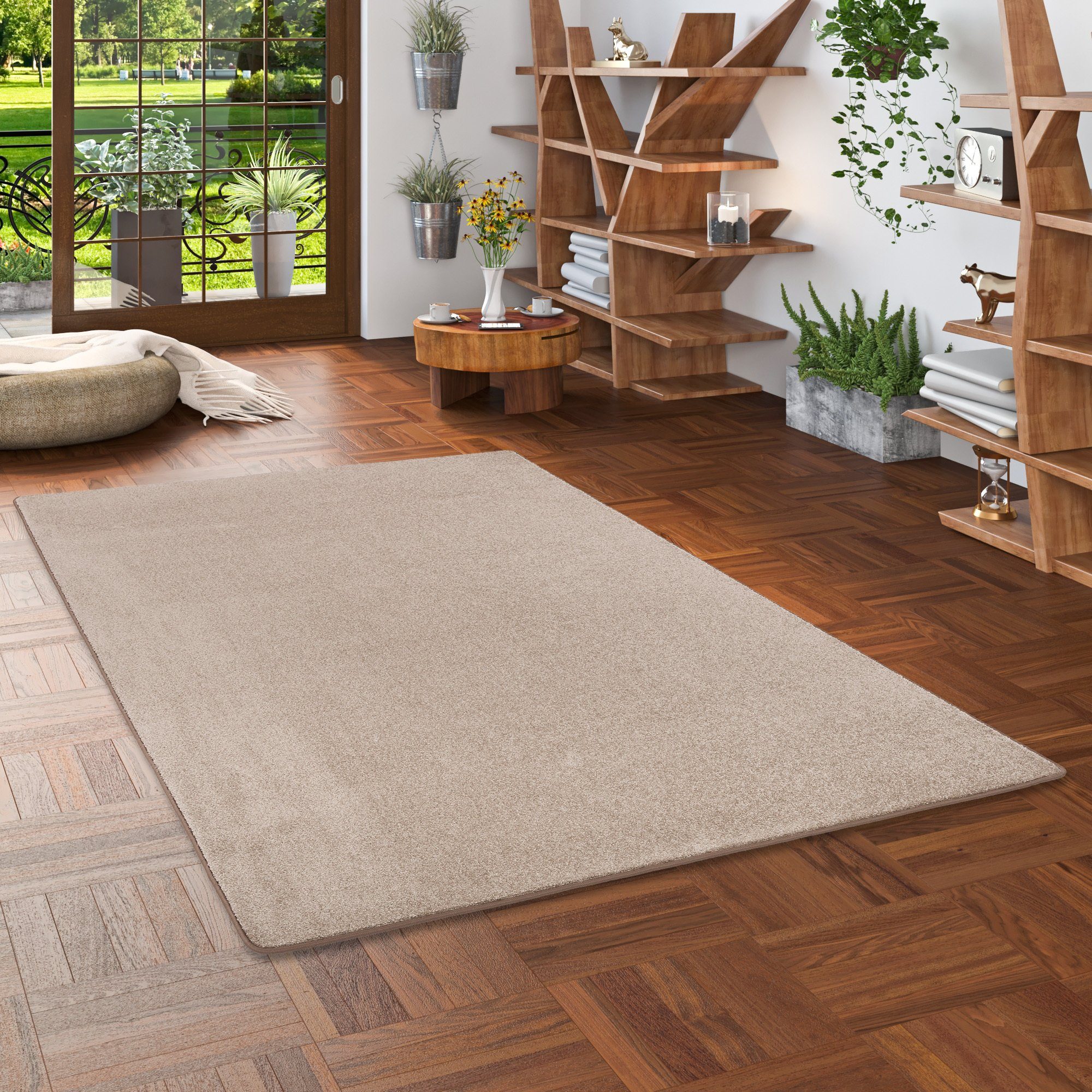 Snapstyle Veloursteppich Hochflor Velours Teppich Luna, günstig online kaufen