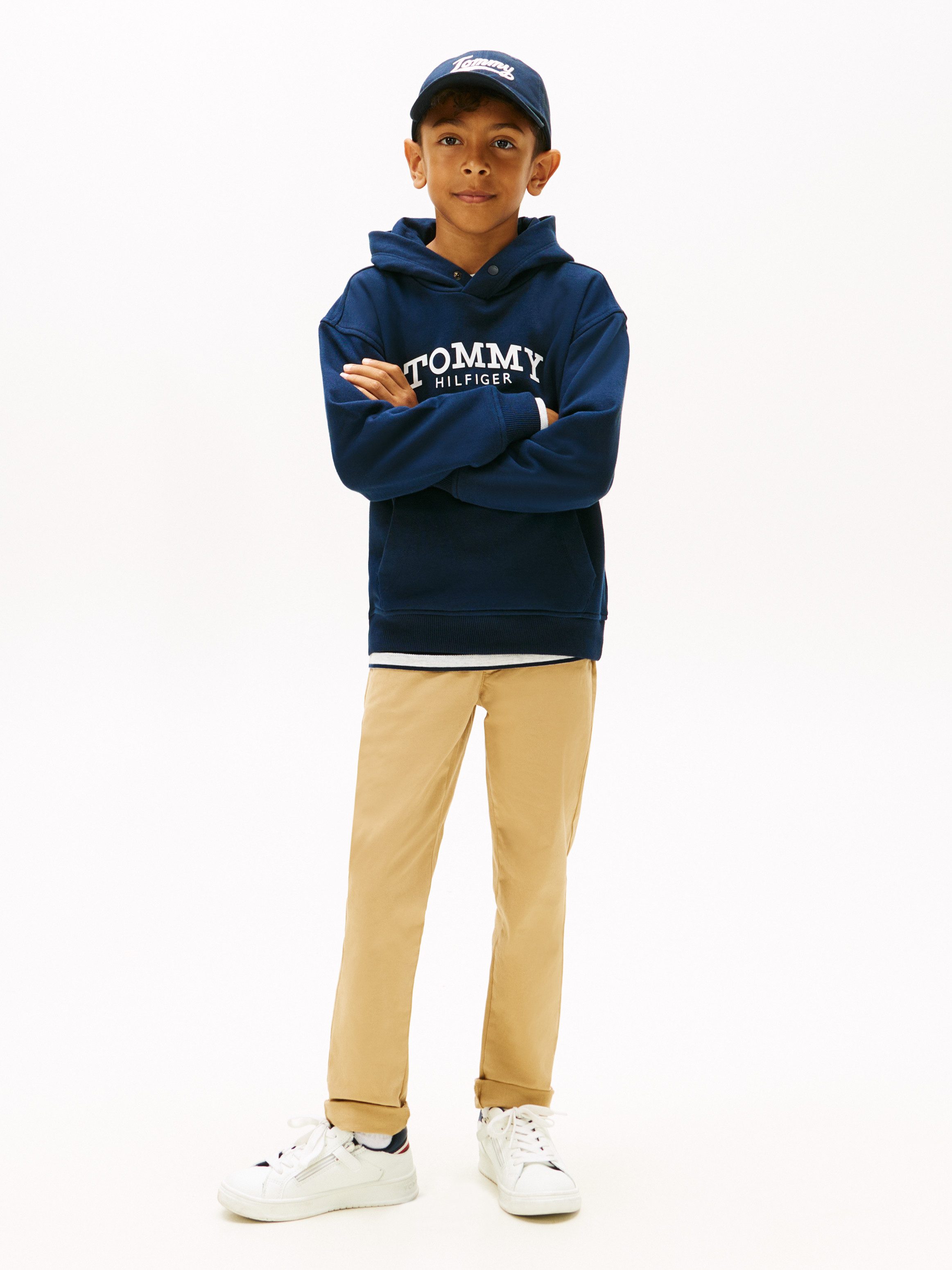 Tommy Hilfiger Kapuzensweatshirt Regular fit, für Kinder bis 16 Jahre – Bild 3 von 5