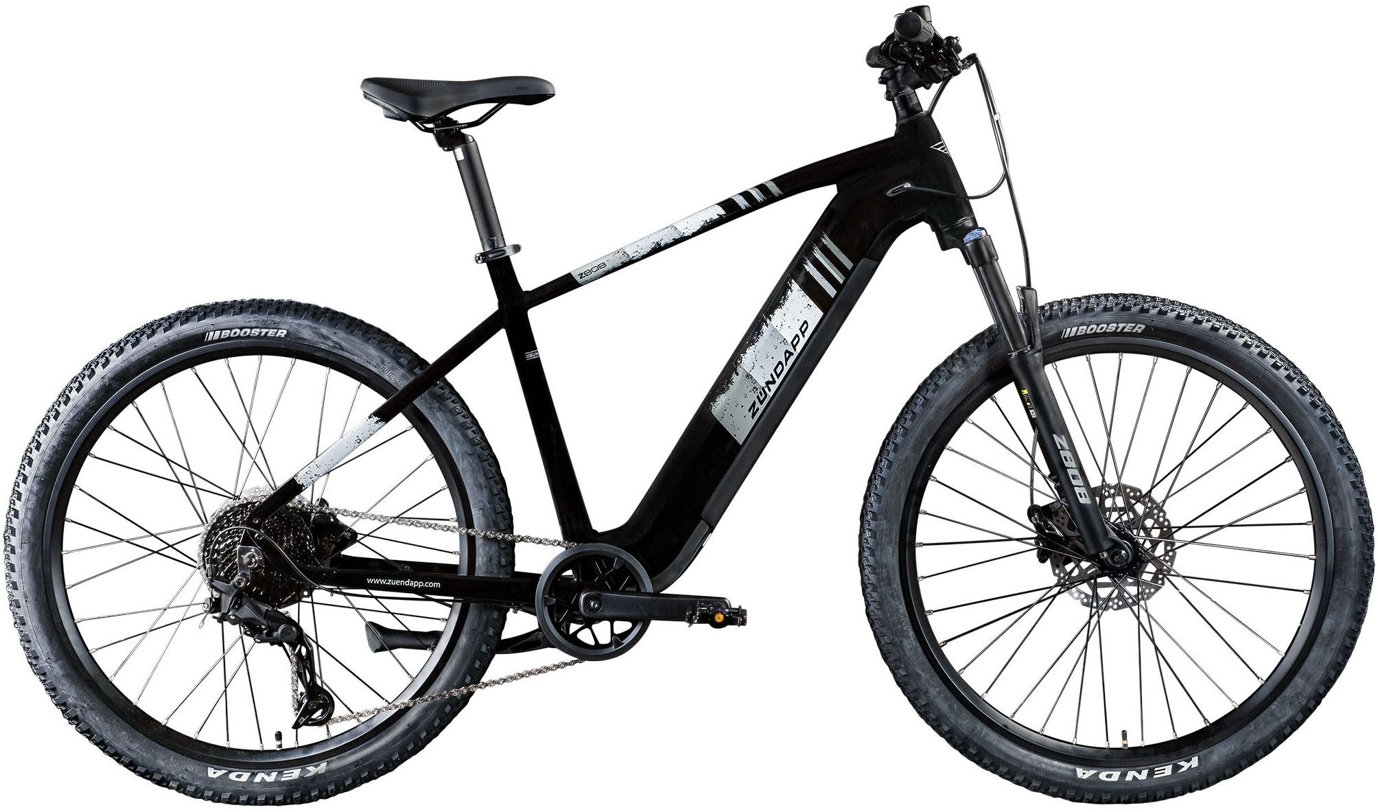 Zündapp E-Bike Mountainbike Z808, 10 Gang Shimano Deore RD-T6000 Schaltwerk, Kettenschaltung, Heckmotor, 550 Wh, Pedelec, Elektrofahrrad für Damen und Herren, MTB