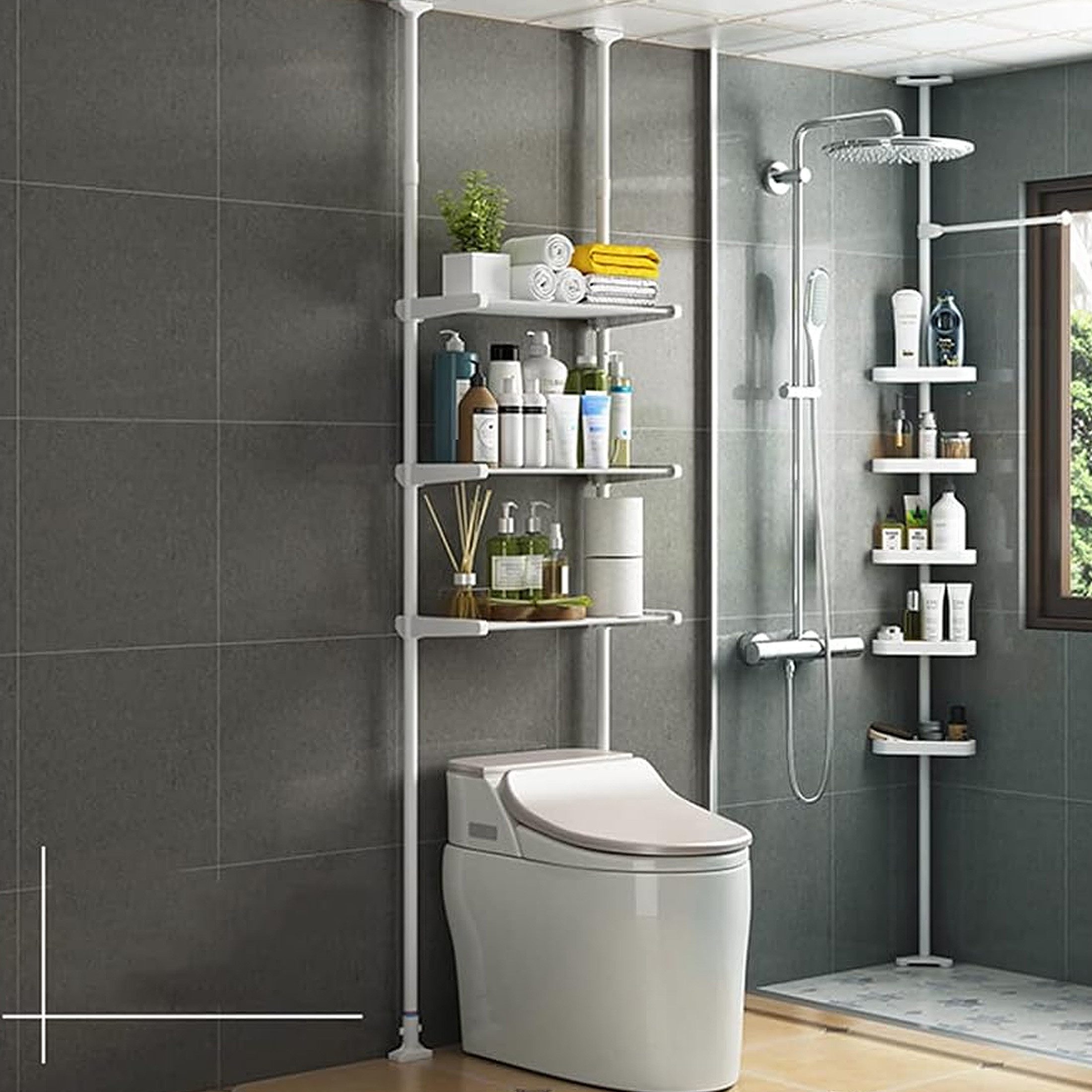 YINDN Badregal Badregale, Standregal, 3-Tiers Toilettenregal, günstig online kaufen