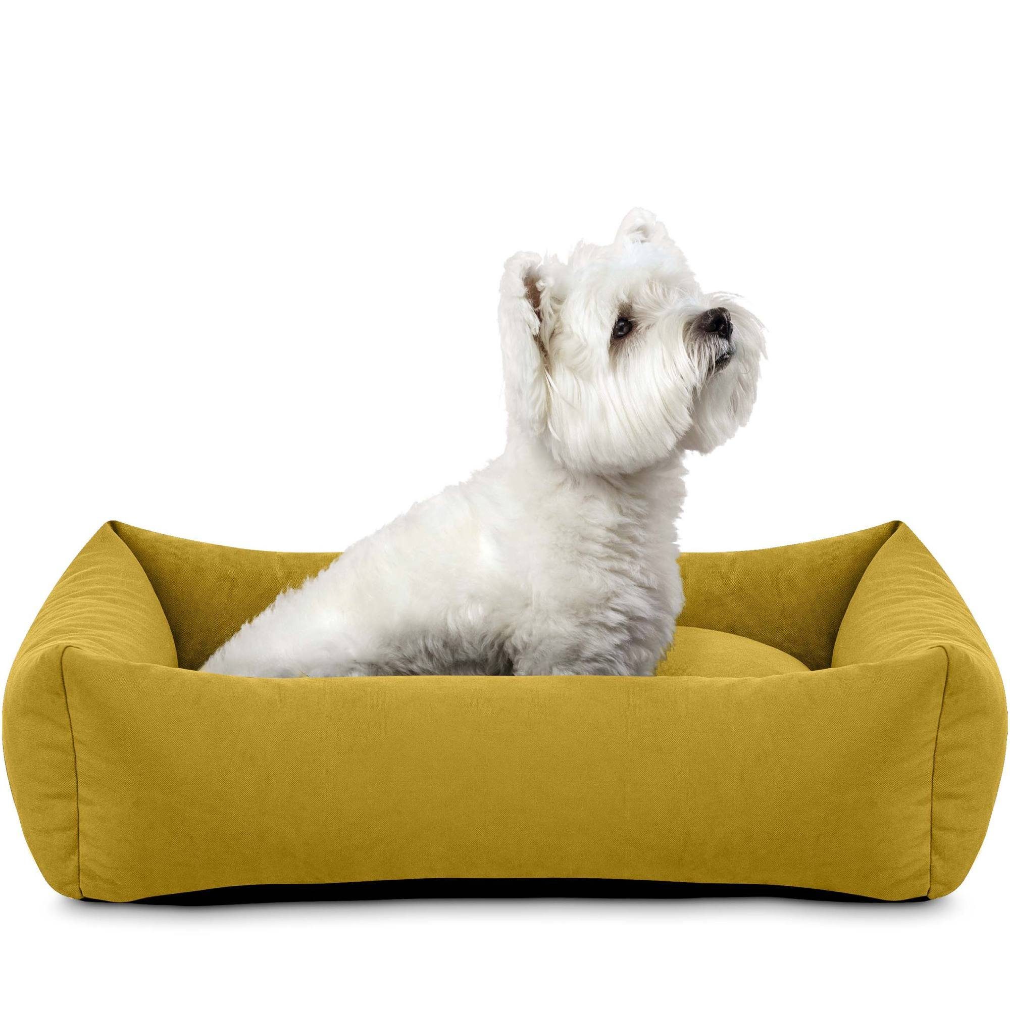 KONSIMO® Tierbett Hundebett CANINI, 100 % Polyester, Kissenbezug abnehmbar, Super Clean Technologie