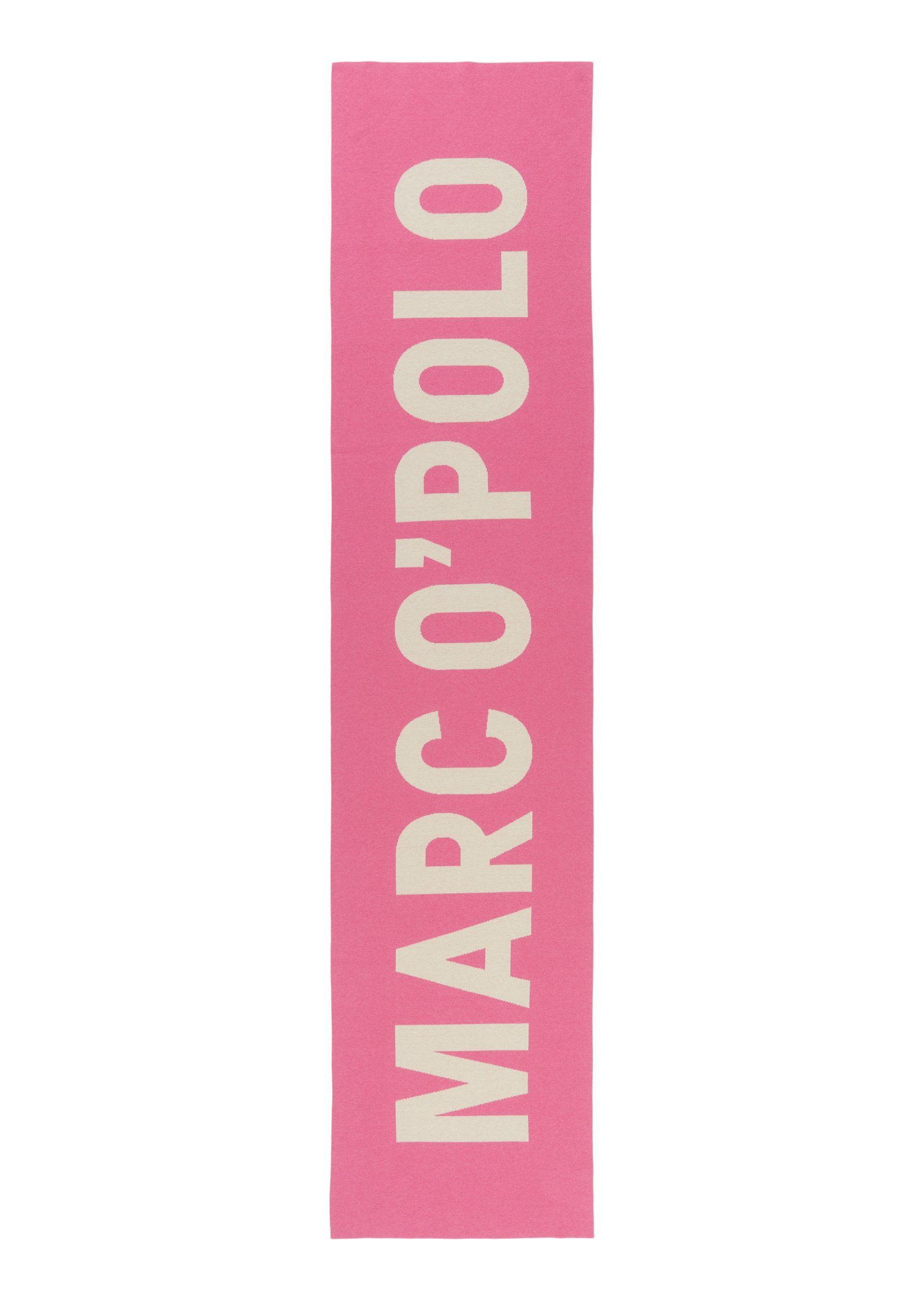 Marc O'Polo Modetuch mit plakativem Logo rosa