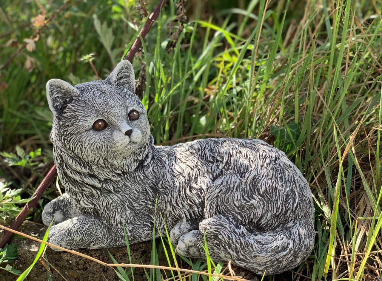 and Steinfigur Katze Emilia Stone Gartenfigur Style