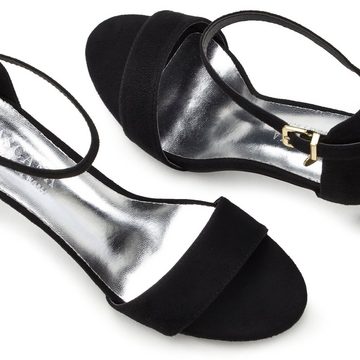 LASCANA High-Heel-Sandalette Riemchensandalette, modisches Design & Schnallenverzierung VEGAN