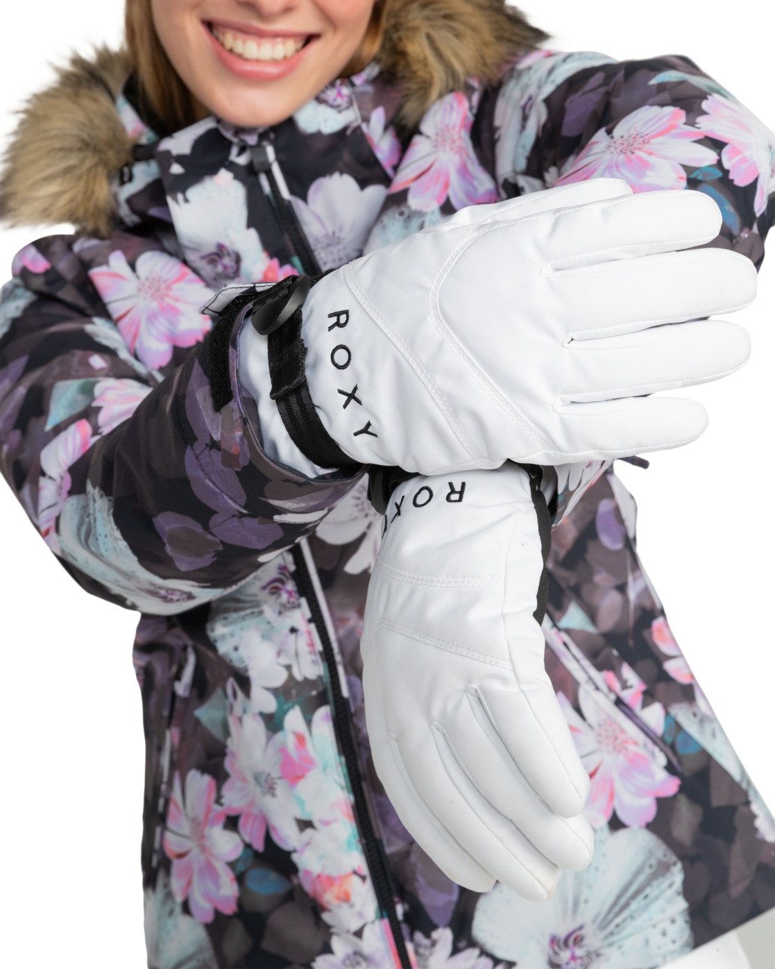 Roxy Bright ROXY Jetty White Snowboardhandschuhe