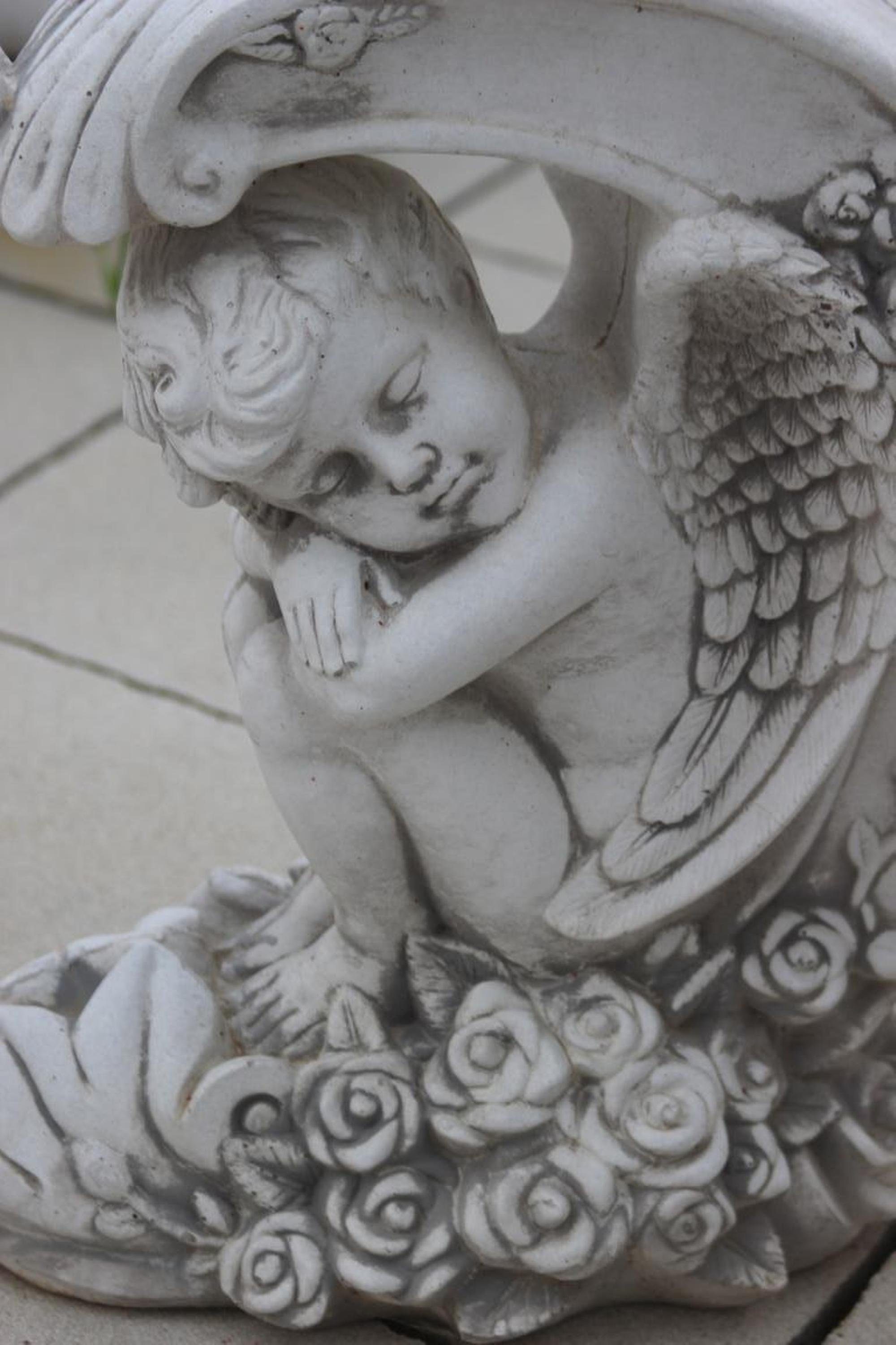 Skulptur Engel Engel Skulpturen Gartenfigur, Statue JVmoebel Figuren Dekoration Sofort Schutzengel