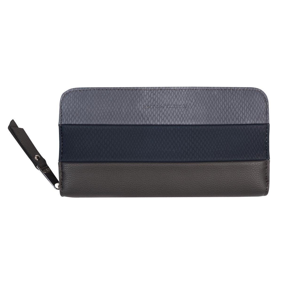 TOM TAILOR Geldbörse TOM TAILOR ELLEN SNAKE Long zip Wallet Damengeldbörse 20 x 3 x 10.5 mixed blue