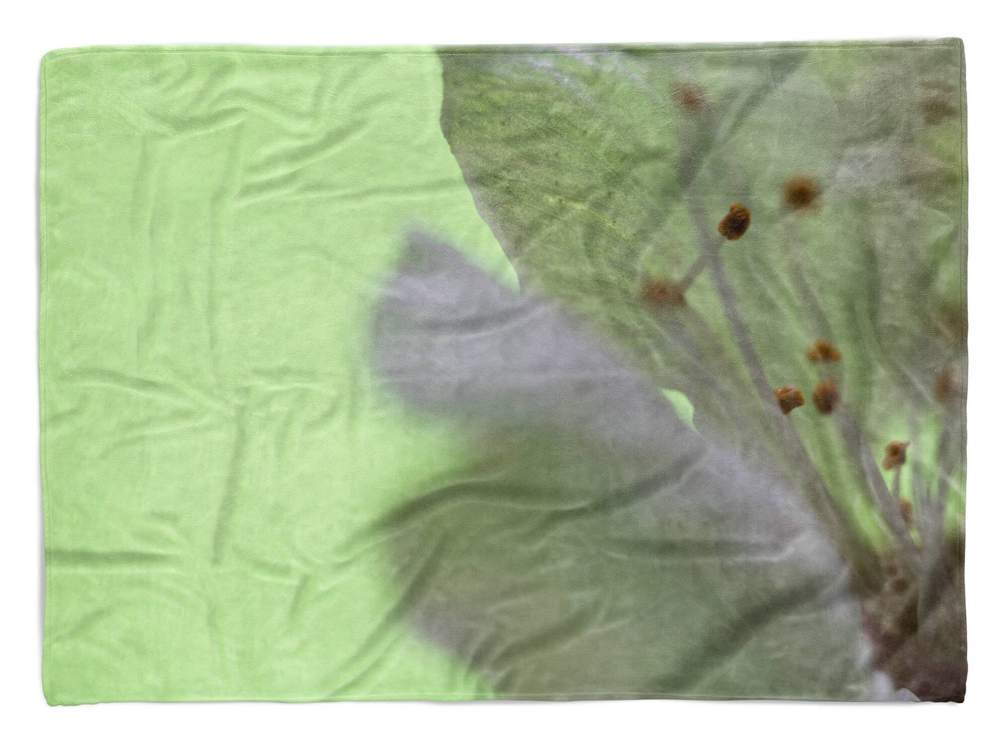 Baumwolle-Polyester-Mix Handtuch Handtuch Blume Fotomotiv Art (1-St), Sinus mit Strandhandtuch Fotokunst Saunatuch Handtücher Bl, Kuscheldecke