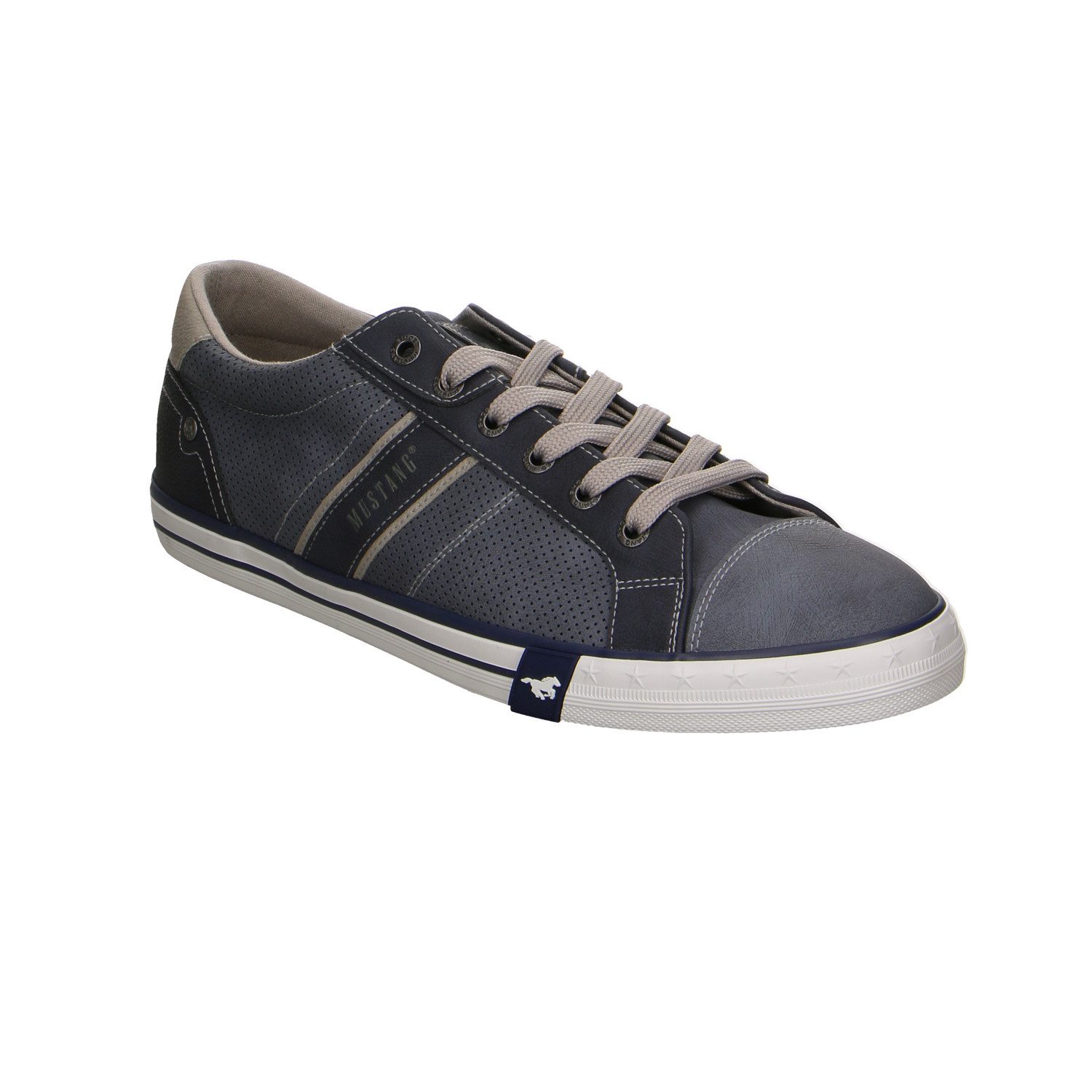 Mustang Shoes Mustang Synthetik Schnürschuhe blau Schnürschuh