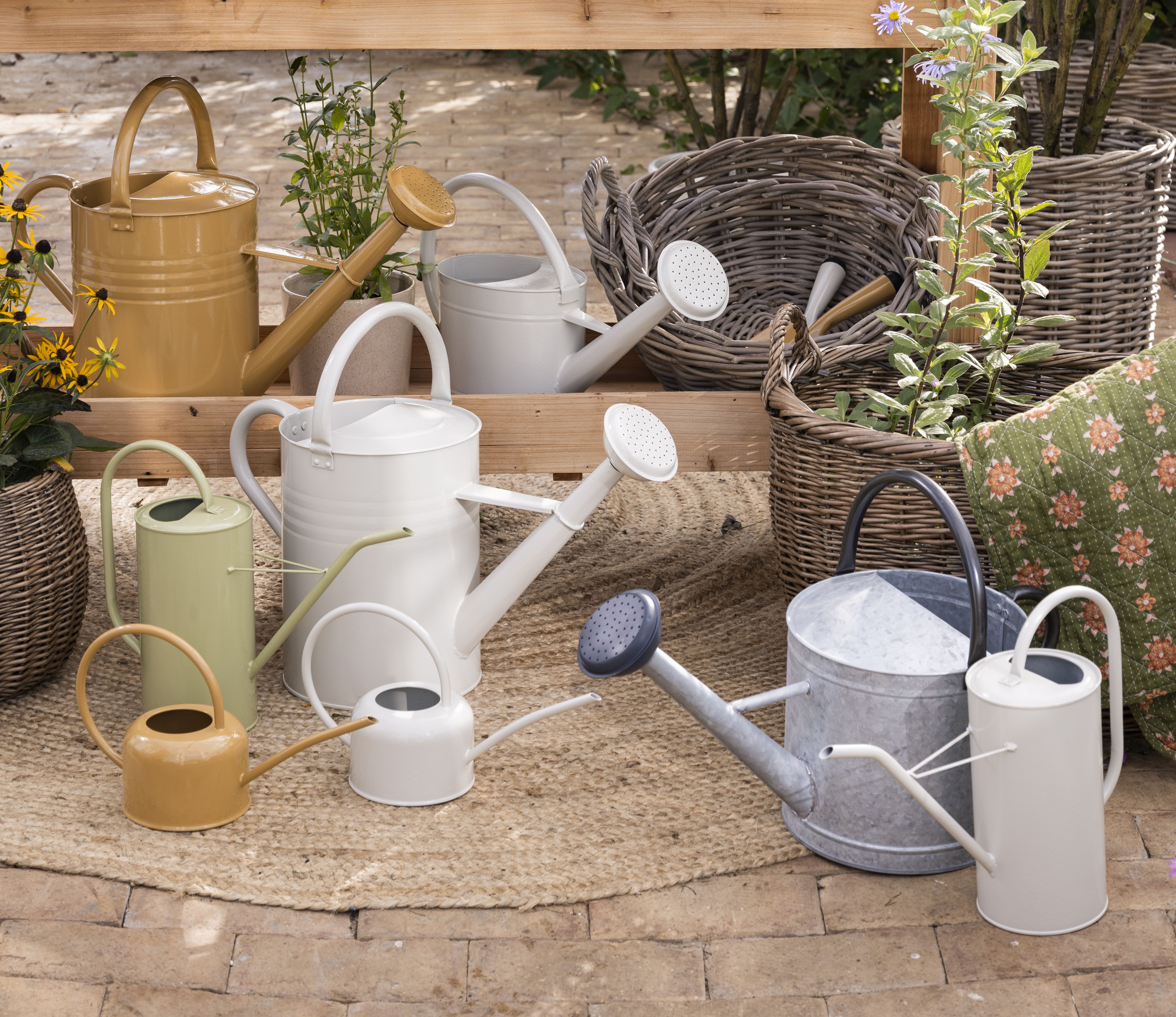 Ib Laursen Gießkanne Ib Laursen Gießkanne Garten 9 Liter Metall Grau