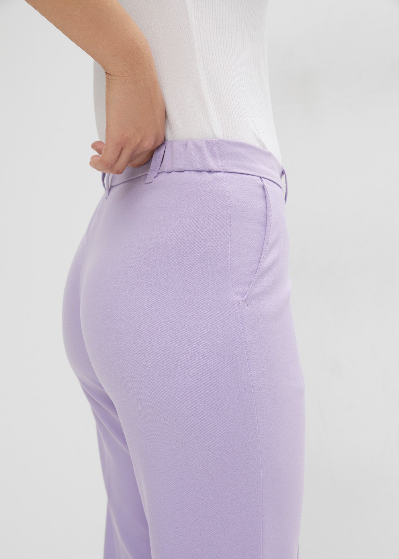 bonprix Anzughose mit Elasthan-Anteil, Regular Fit, Flared Schnitt, eleganter Stil