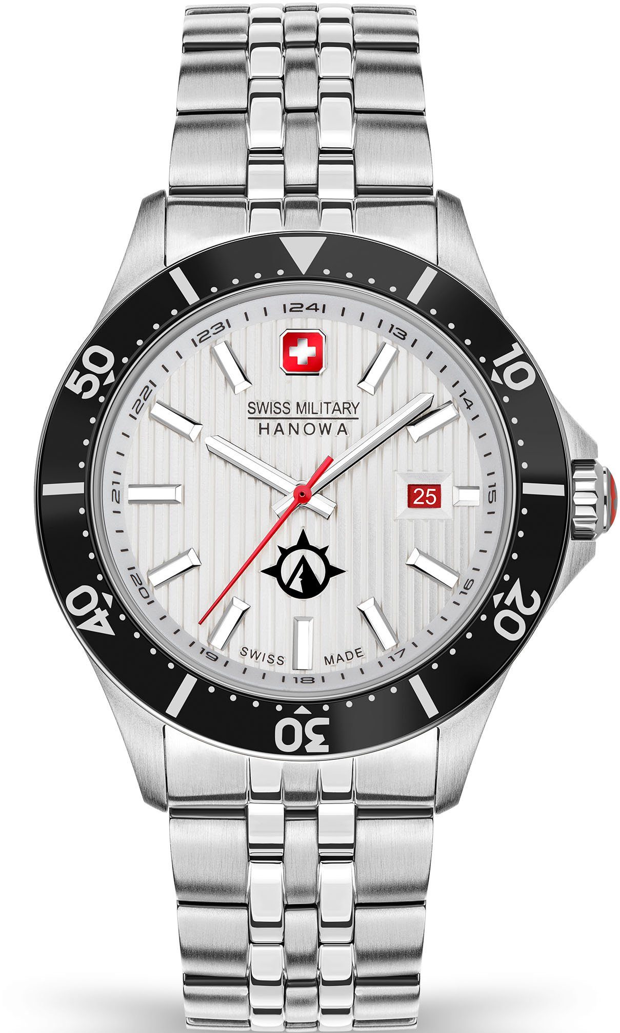 Swiss Military Hanowa Quarzuhr FLAGSHIP X, SMWGH2100601, Armbanduhr, Herrenuhr, Datum, Saphirglas, Swiss Made