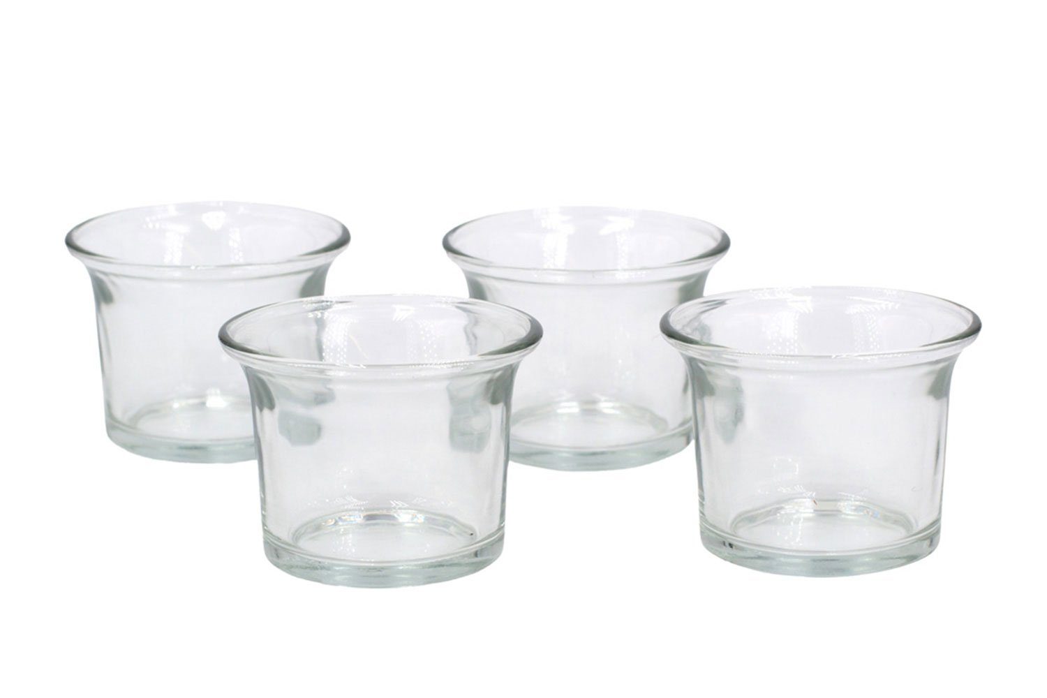 Creativery Teelichthalter, Teelichtgläser geschwungen 63x45 mm, günstig online kaufen