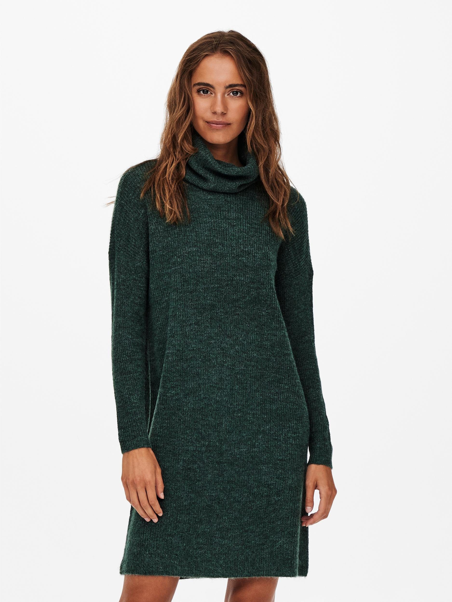 ONLY Strickkleid ONLJANA L/S COWLNCK DRESS WOOL KNT NOOS Mallard Green Melange | 