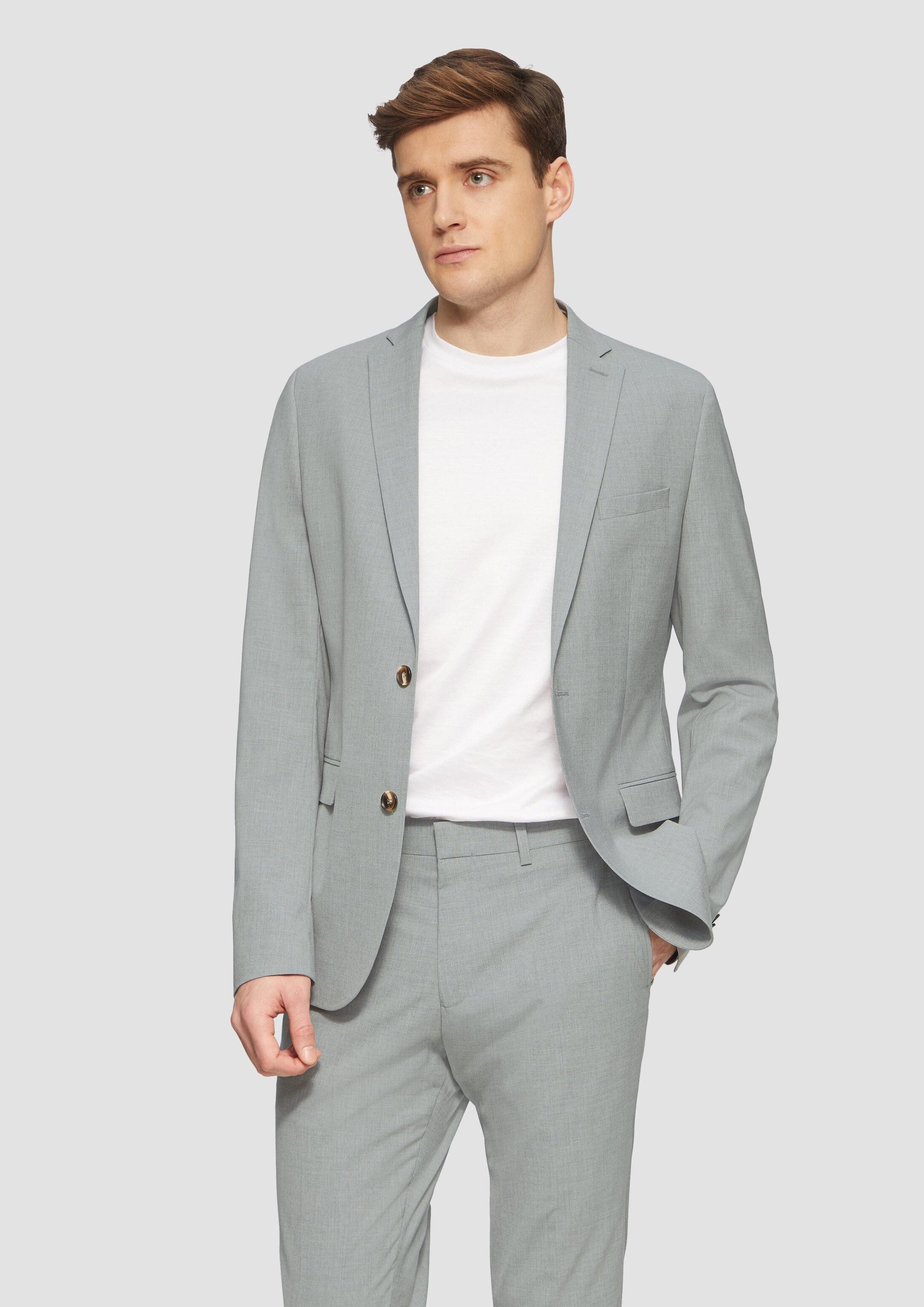 s.Oliver Sakko Indoor-Jacke S.OPURE s.O PURE: Anzugsakko mit feiner Webstruktur