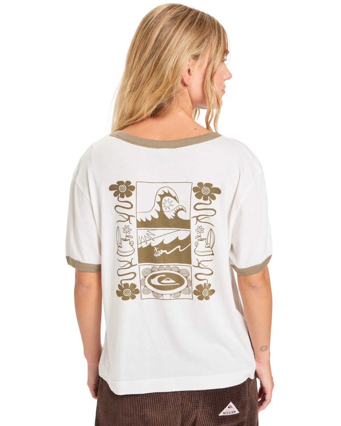 Quiksilver Rundhalsshirt Ringer Screen