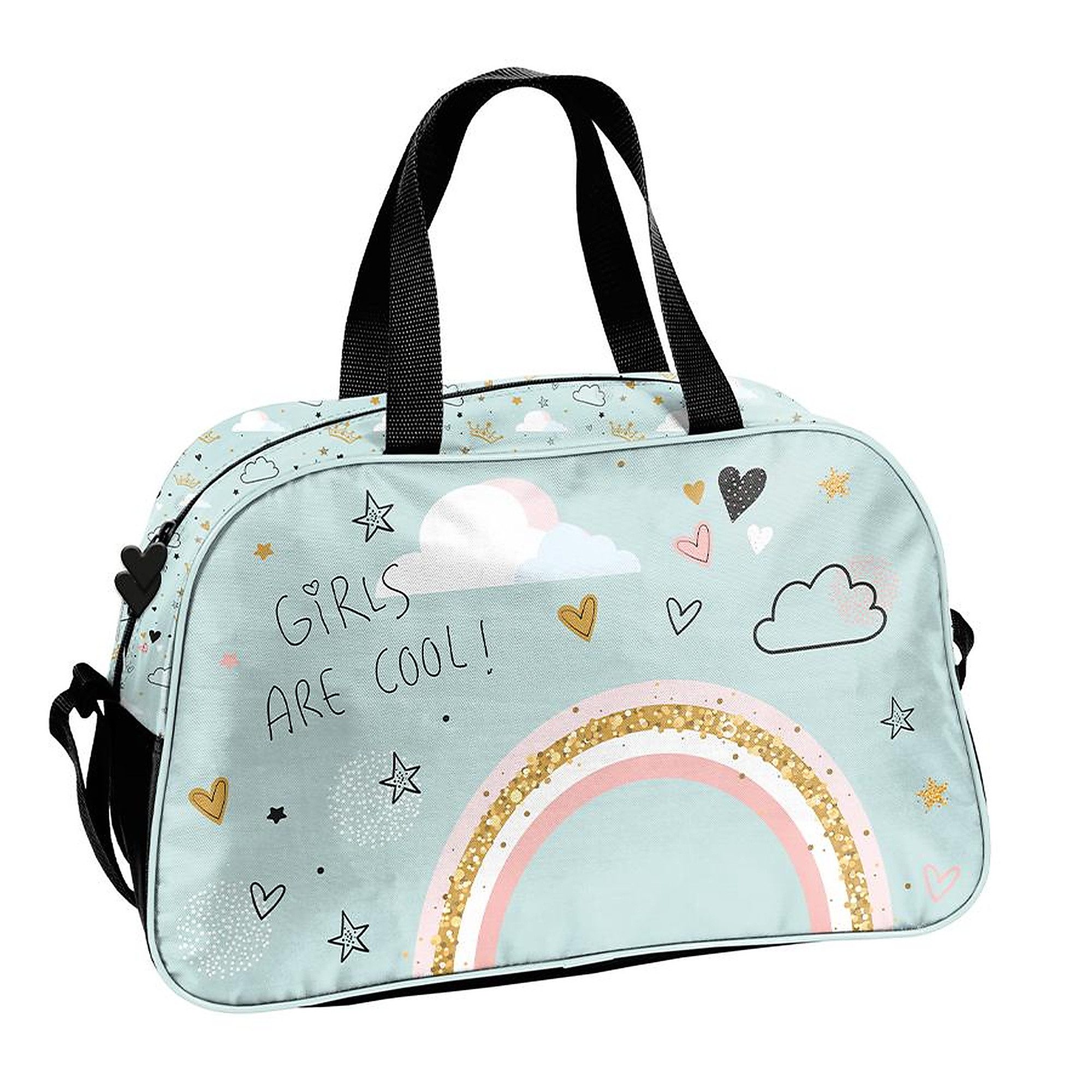 PASO Sporttasche Regenbogen Kindersporttasche Trainingstasche (1-tlg., Einzelteil), Schwimmbadtasche leicht Jungen Mädchen