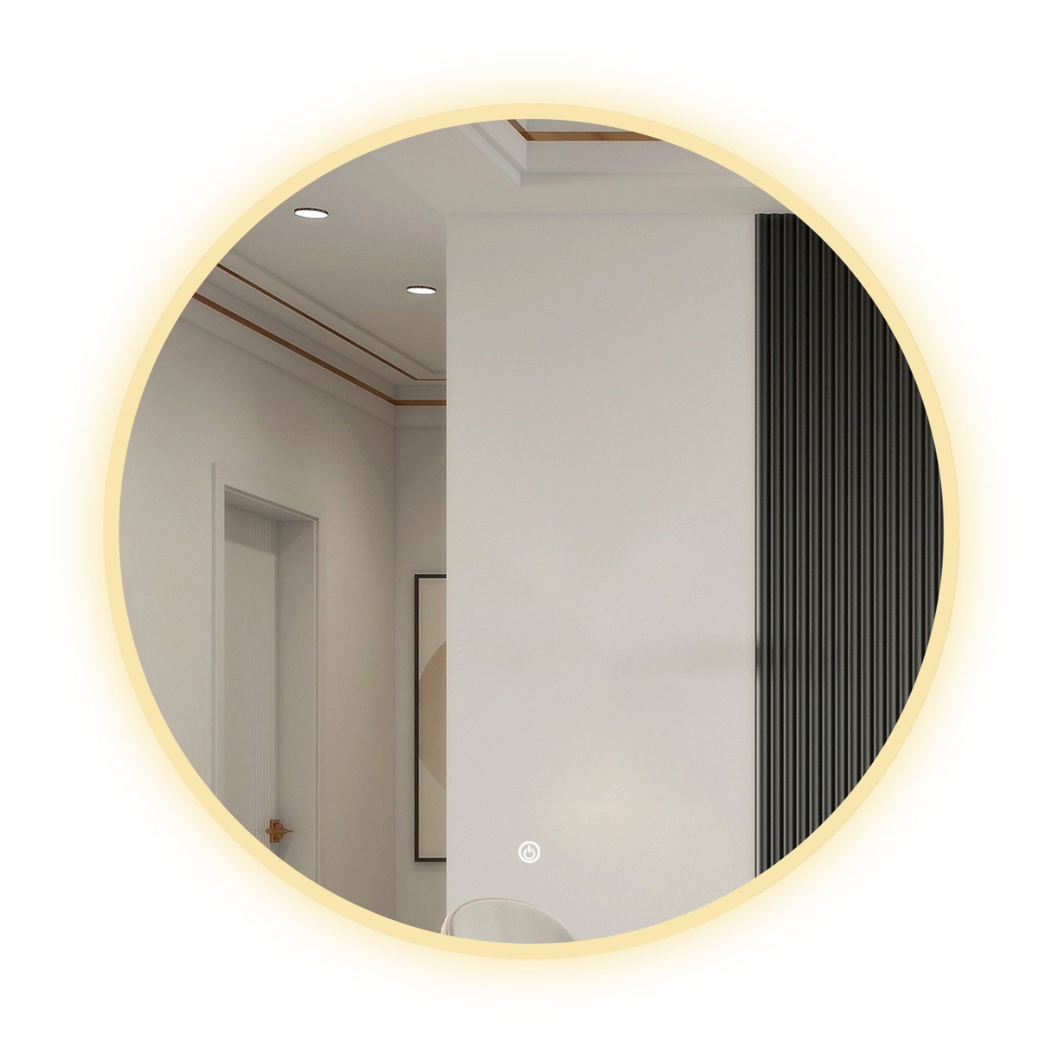 duschspa Badspiegel Badezimmerspiegel Rund Spiegel mit LED Beleuchtung, Φ 4 günstig online kaufen