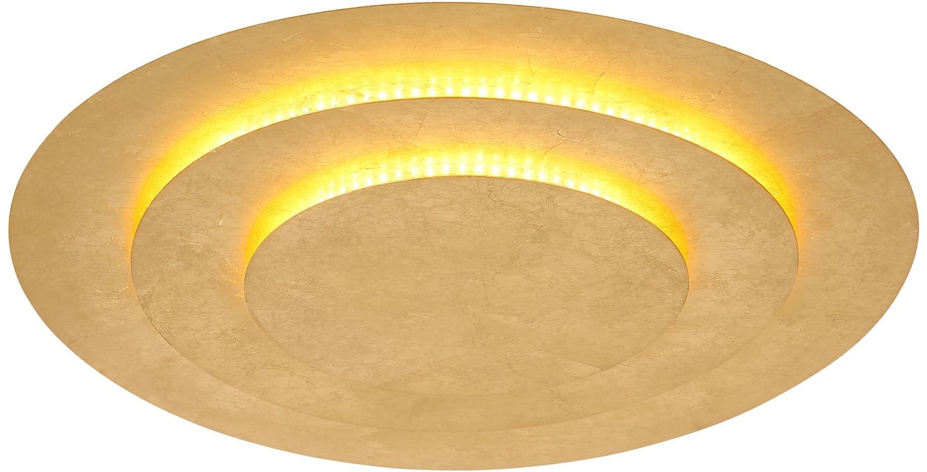 GLOBO LIGHTING LED Deckenleuchte HEDA, LED fest integriert, Warmweiß, Deckenlampe, Wohnbereich, Schlafzimmer