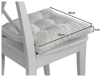 XDREAM Stuhlkissen Sitzkissen Set (2er & 4er) für Stühle und Bänke, robuste Polsterauflage für indoor und outdoor, 40x40x6 cm