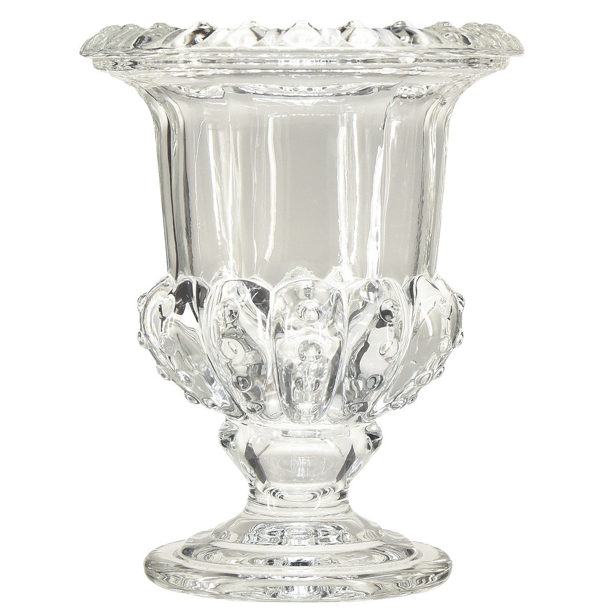 Florists Products Tischvase Elegante Tischdekoration Pokal Glasvase Vintage - Klar, 16x20