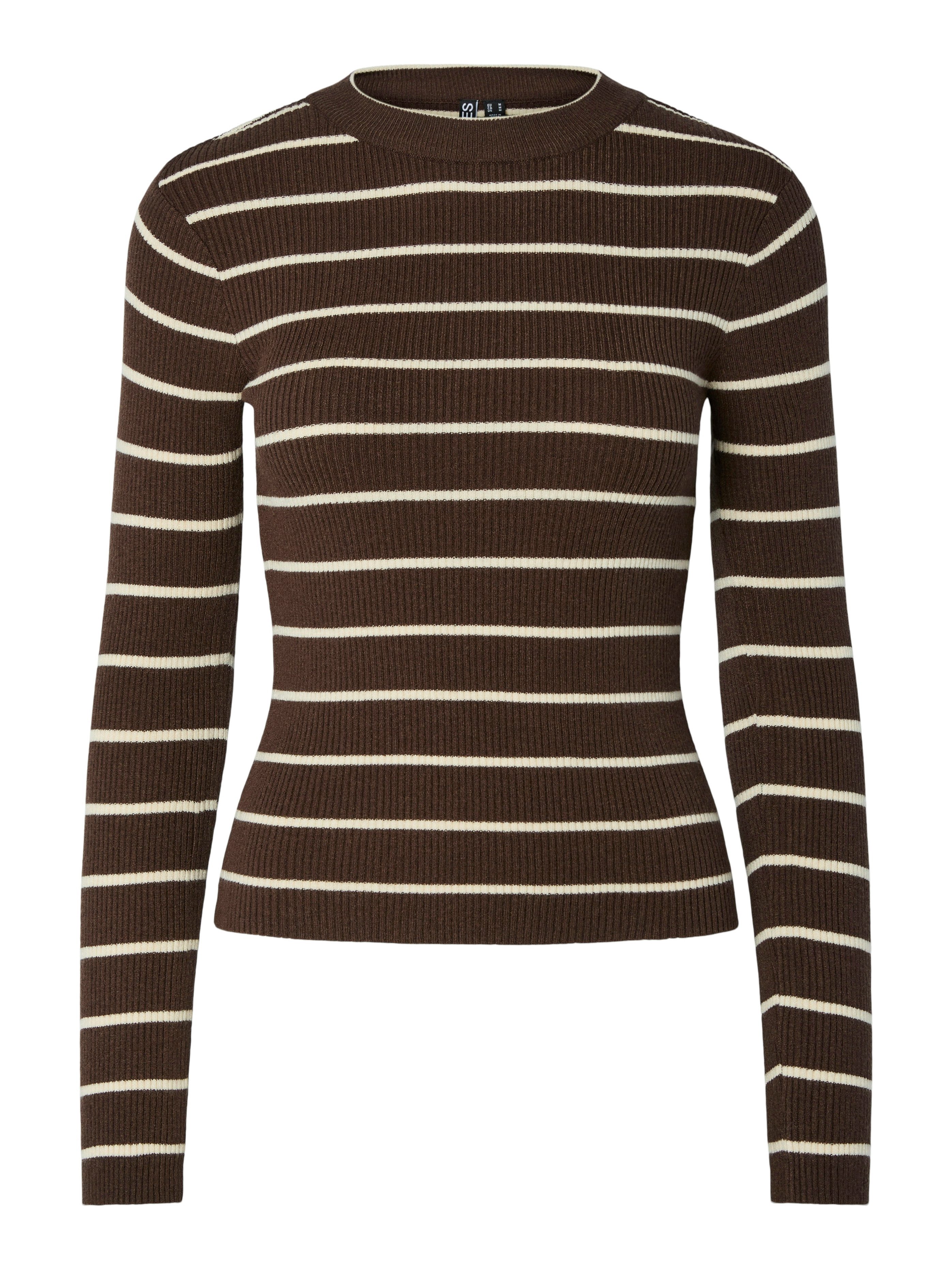 pieces Rundhalspullover PCMIRA NEW LS O-NECK KNIT NOOS BC Viskosemischung – Bild 5 von 5