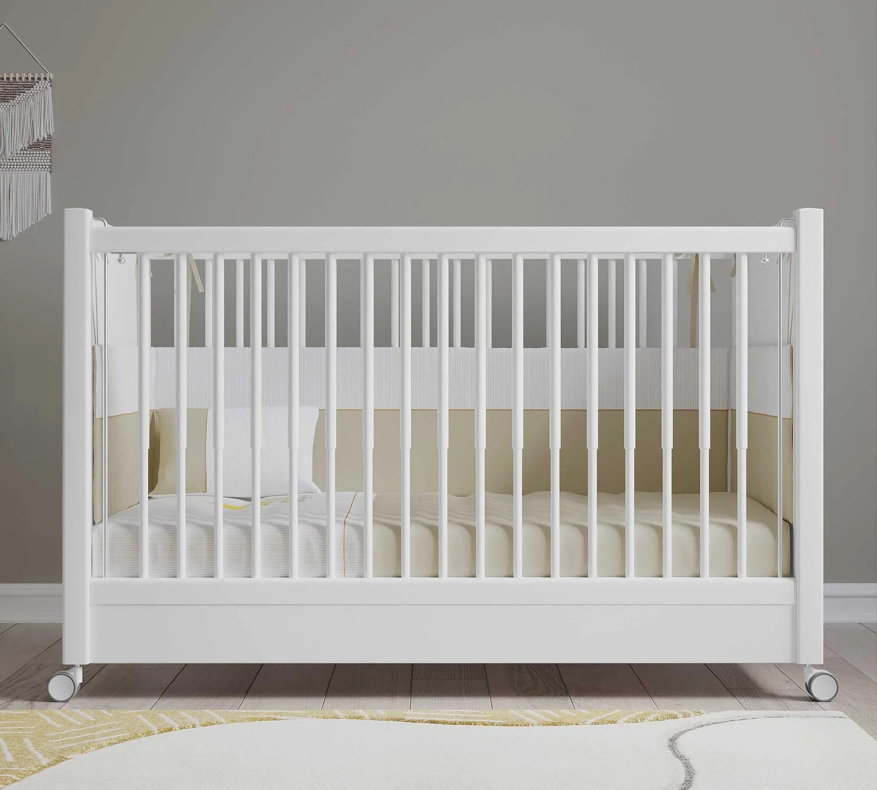 Möbel-Zeit Babybett WHEEL Babybett / Beistellbett auf Rollen günstig online kaufen