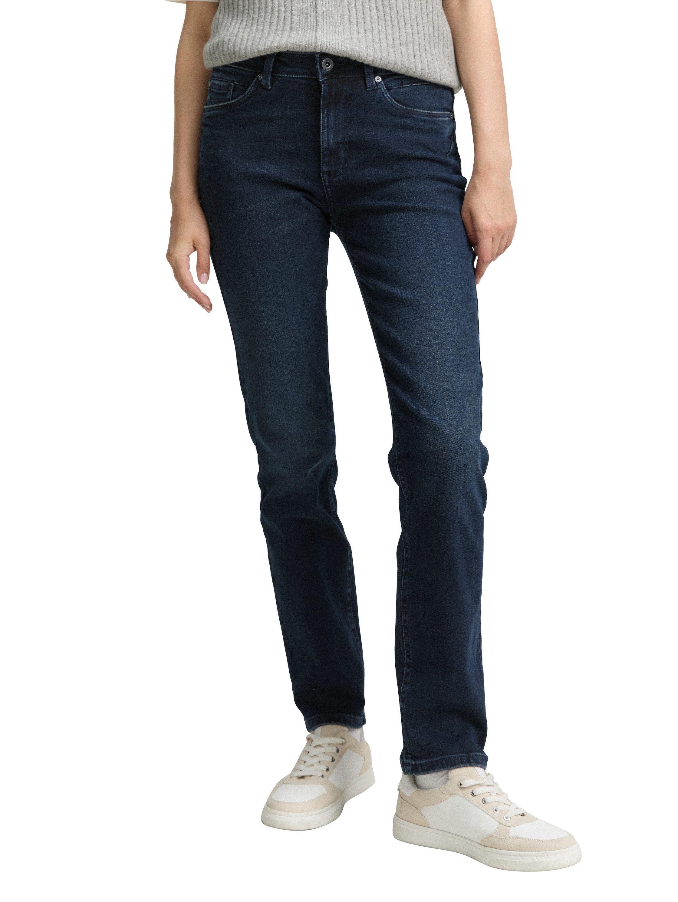 TOM TAILOR Bequeme Jeans TTELVA STRAIGHT High Waist Jeans