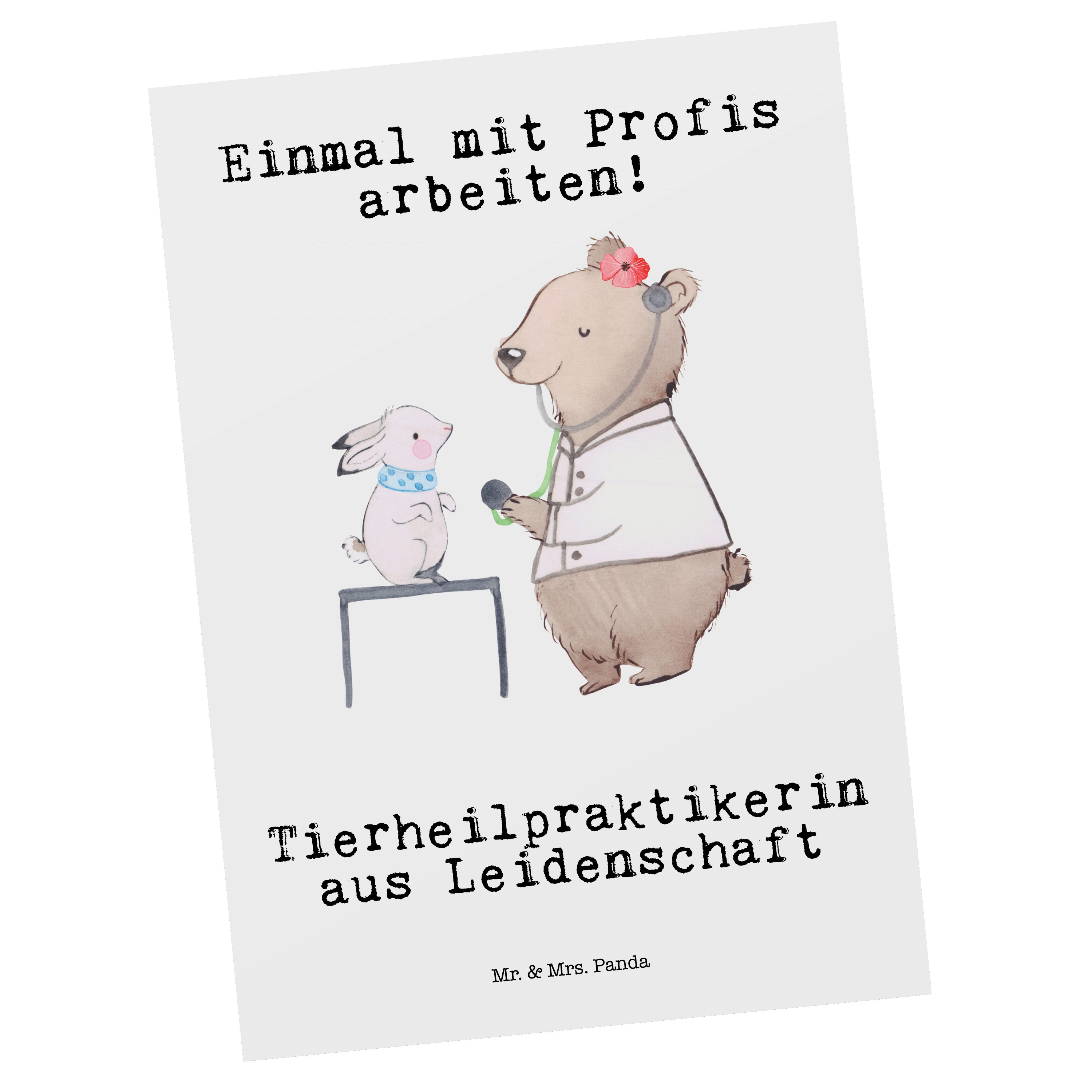 konkurrenzfähiger Preis Mr. & Mrs. Panda Weiß - aus Tierheilpraktikerin - Leidenschaft Postkarte Ansichtskarte Geschenk