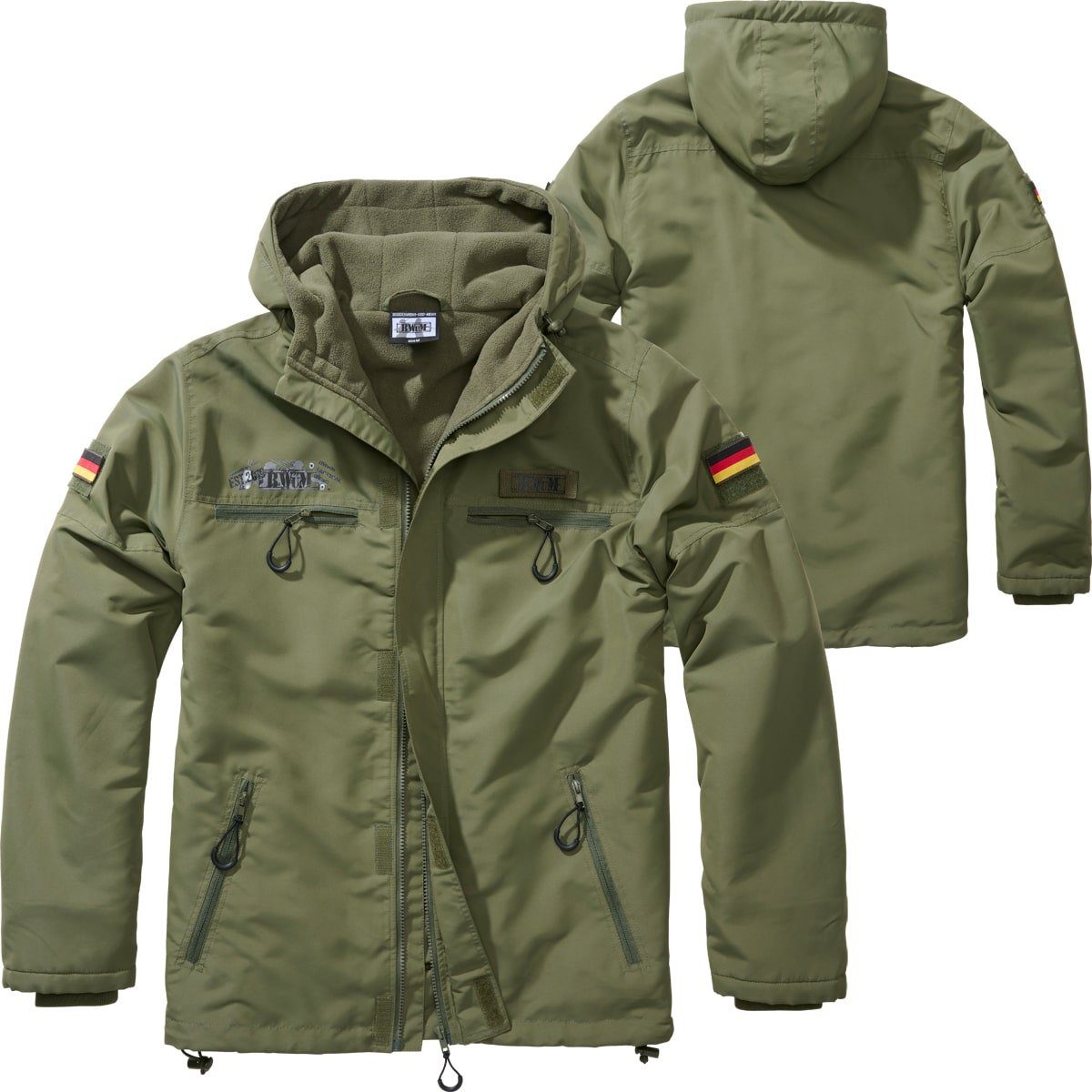 BWuM Windbreaker BWuM Tactical Windbreaker Zipper Fleece + Patch & Flaggen günstig online kaufen