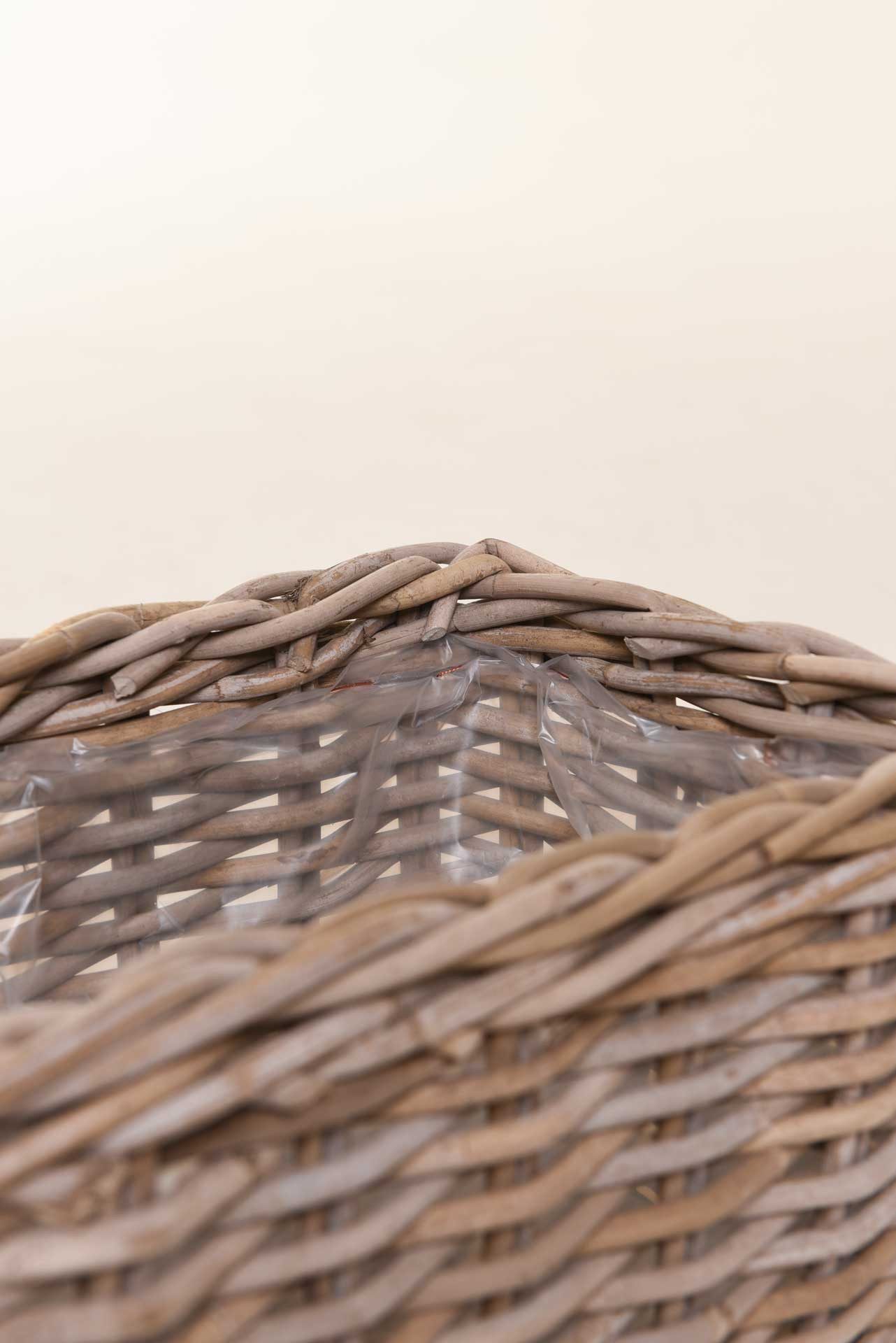 VIVANNO Balkonkasten Rattan FLORET Kasten - Natur Geflochten (1 St), 40x23x20 cm