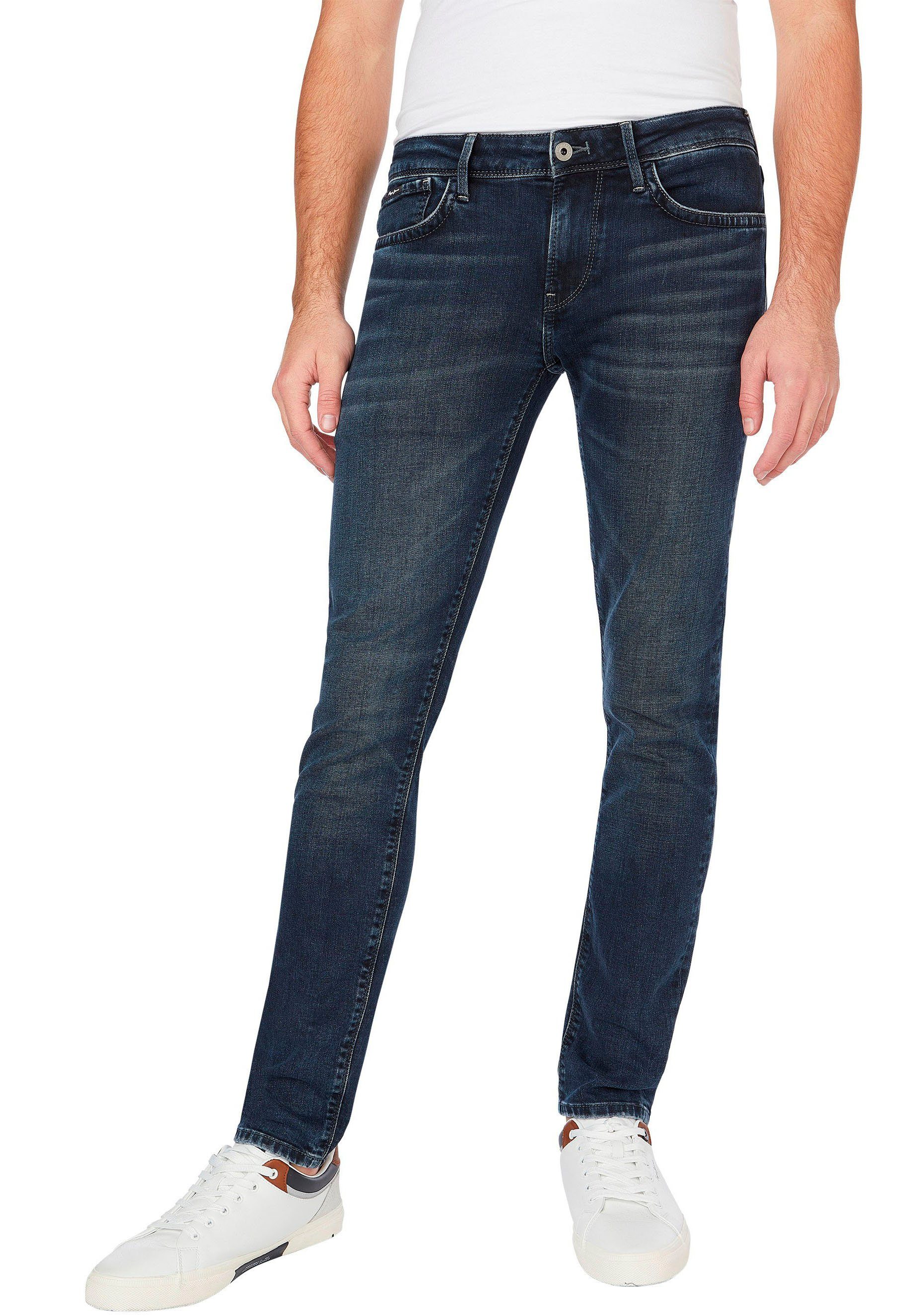 Pepe Jeans Slim-fit-Jeans HATCH blue black