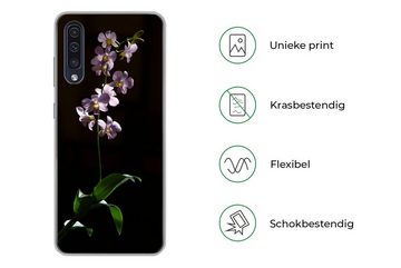 MuchoWow Handyhülle Orchidee - Blume - Rosa, Handyhülle Samsung Galaxy A50, Smartphone-Bumper, Print, Handy