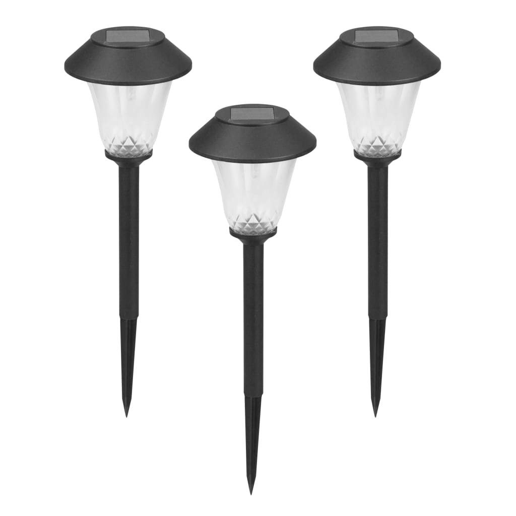 Luxform Außen-Wandleuchte Solar LED Gartenleuchten Tropez Komplettset 3 Stk.