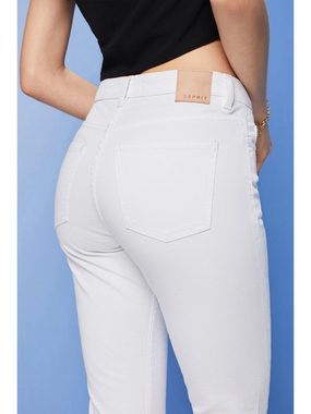 Esprit Collection Slim-fit-Jeans Verkürzte Stretch-Jeans mit Saumschlitzen