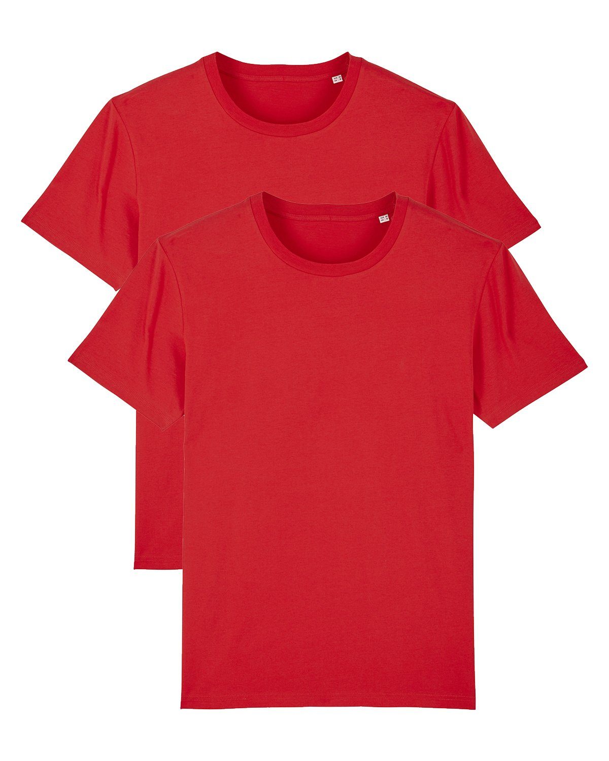 wat? Apparel Print-Shirt 2er Pack Creator Basic Standard Colors (1-tlg) rot | T-Shirts