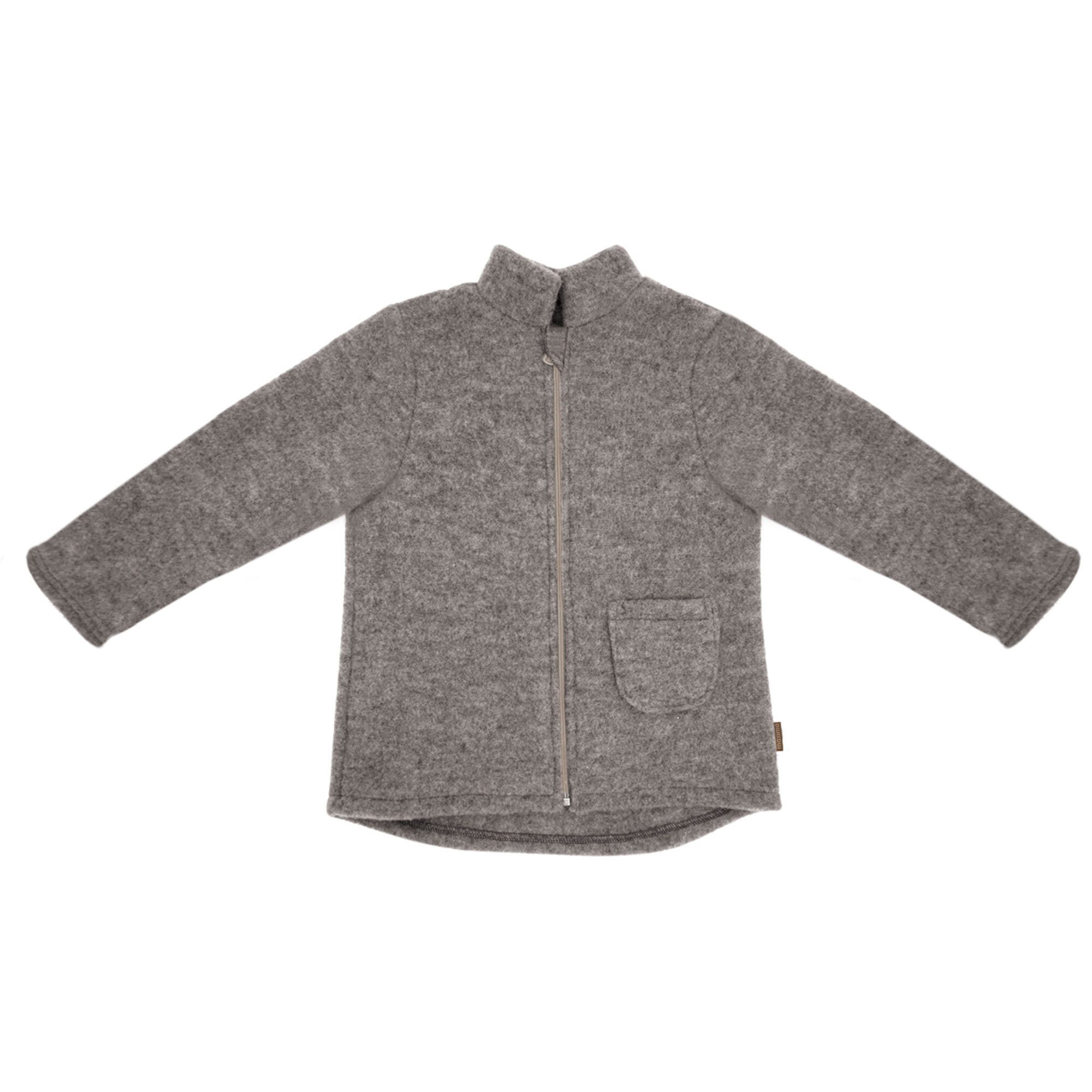 MAXIMO Fleecejacke GOTS MINI-Jacke, Wollfleece Reißverschluss, Jersey Wollfleece