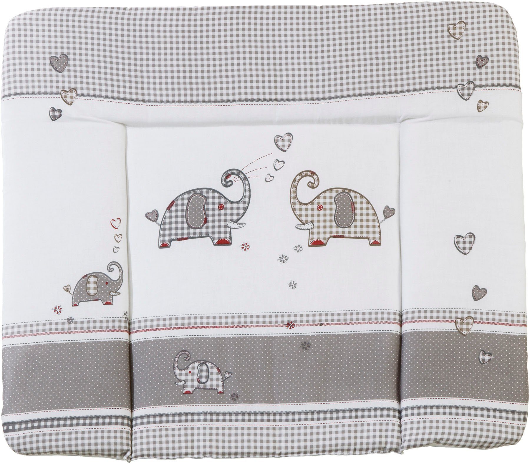 Roba Wickelauflage soft Jumbo twins grau