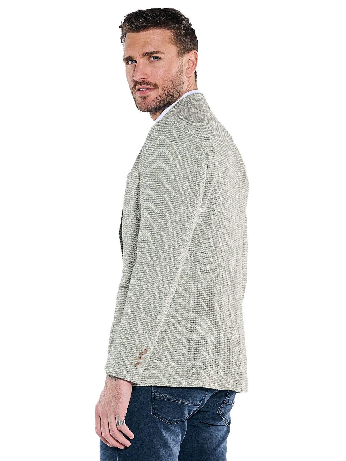 emilio adani Sakko Herren Freizeit-Sakko slim fit, Khaki