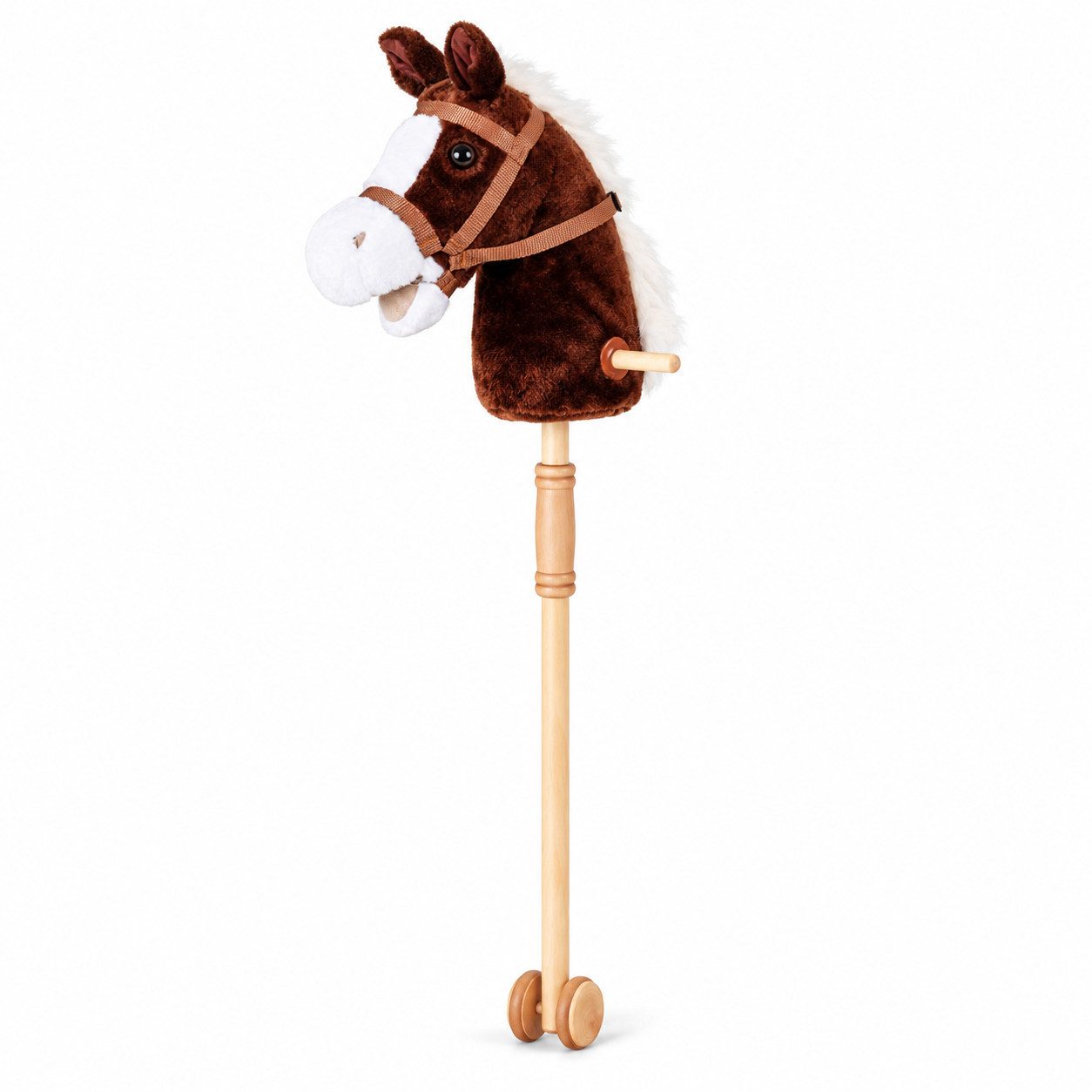Textiel Trade B.V. Steckenpferd Braun Kinder Spielpferd Reitspielzeug Rollenspiel 95 cm