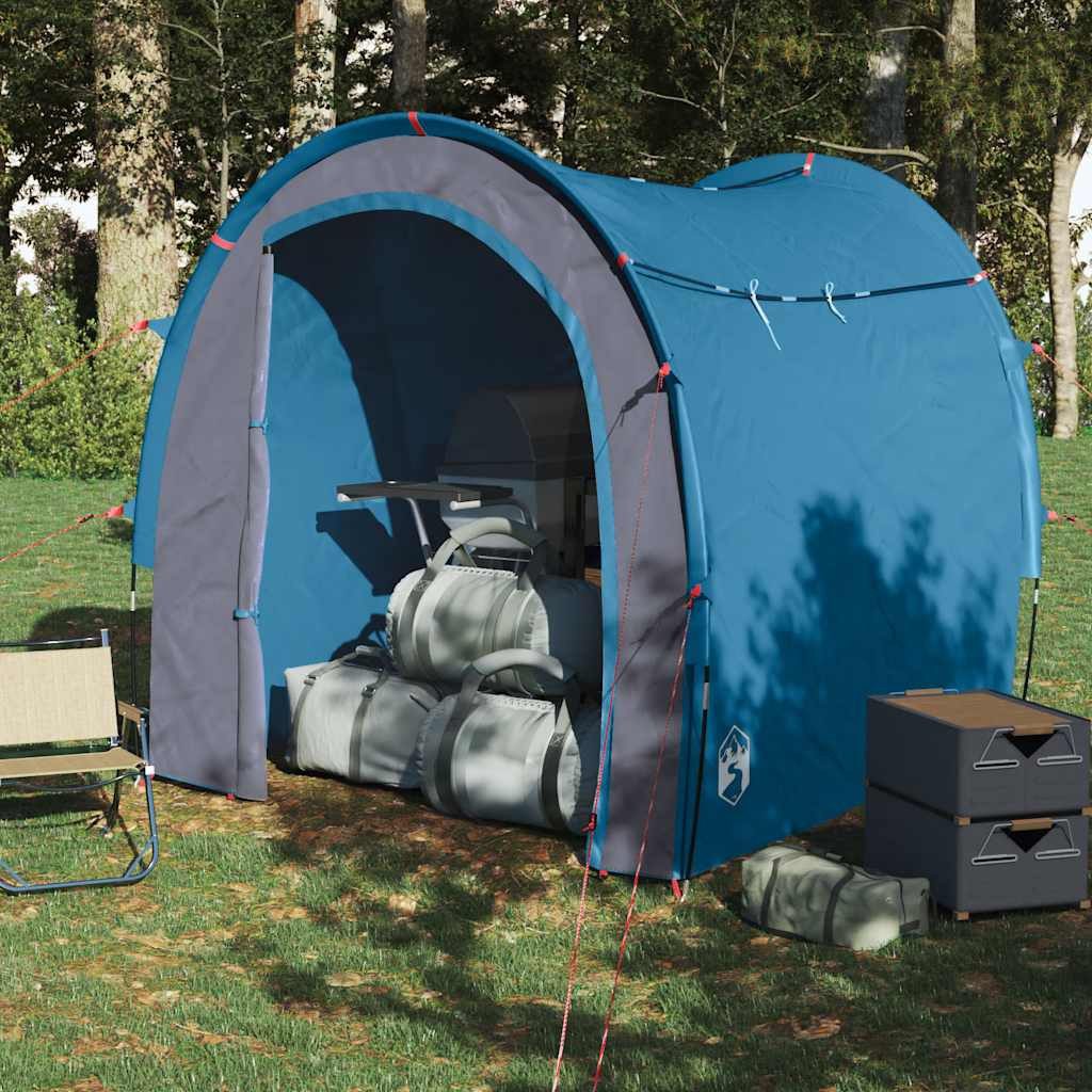 vidaXL Kuppelzelt Beistellzelt Blau Wasserdicht, (1 günstig online kaufen