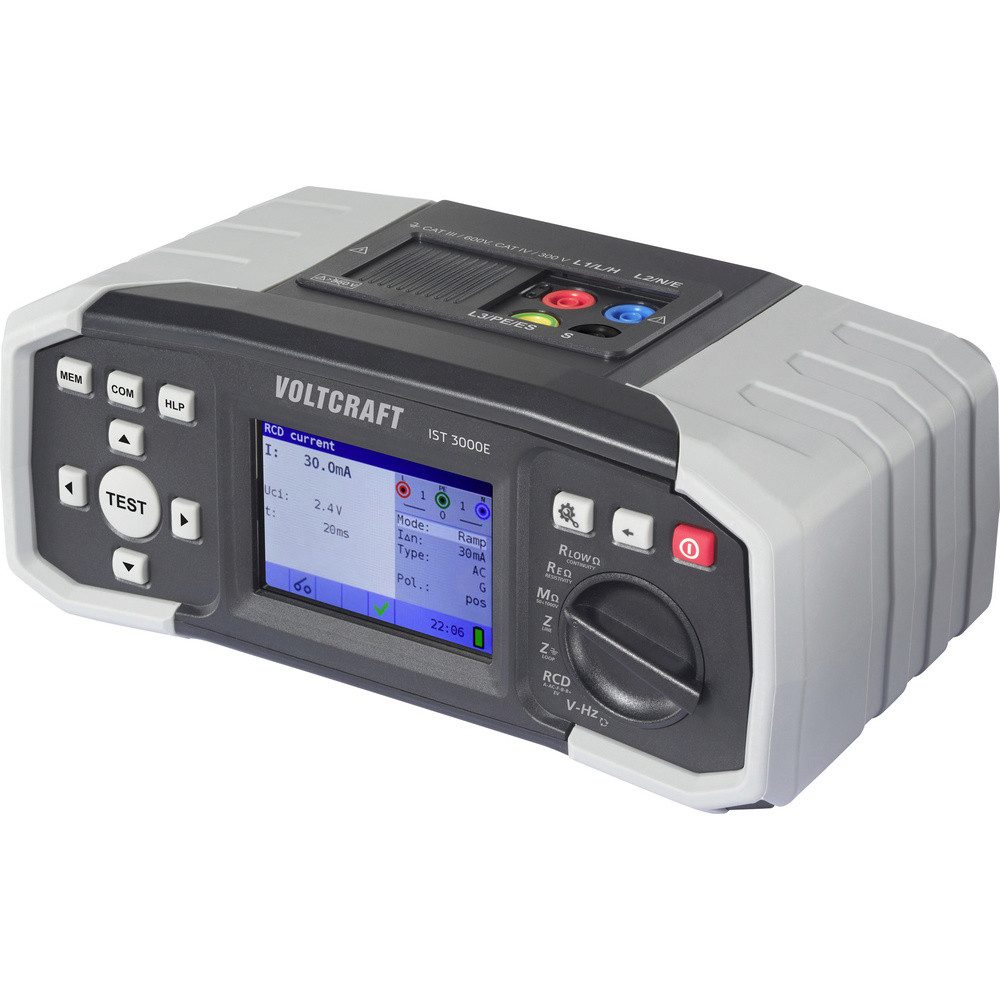 VOLTCRAFT Spannungsprüfer VOLTCRAFT IST 3000E Installationstester-Set mit aktivem EVSE Testkabel, (IST 3000E)