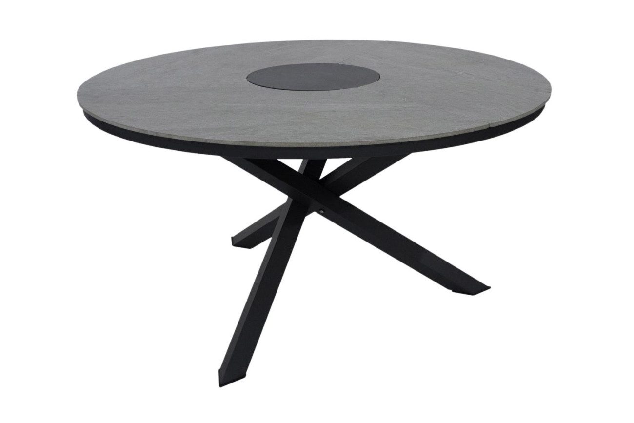 Brafab Esstisch Kenora aus Aluminium Ø 137 cm, Geeignet für 4-6 Personen