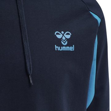 hummel Kapuzensweatshirt hmlACTION COTTON HOODIE BLACK IRIS/ATOMIC BLUE