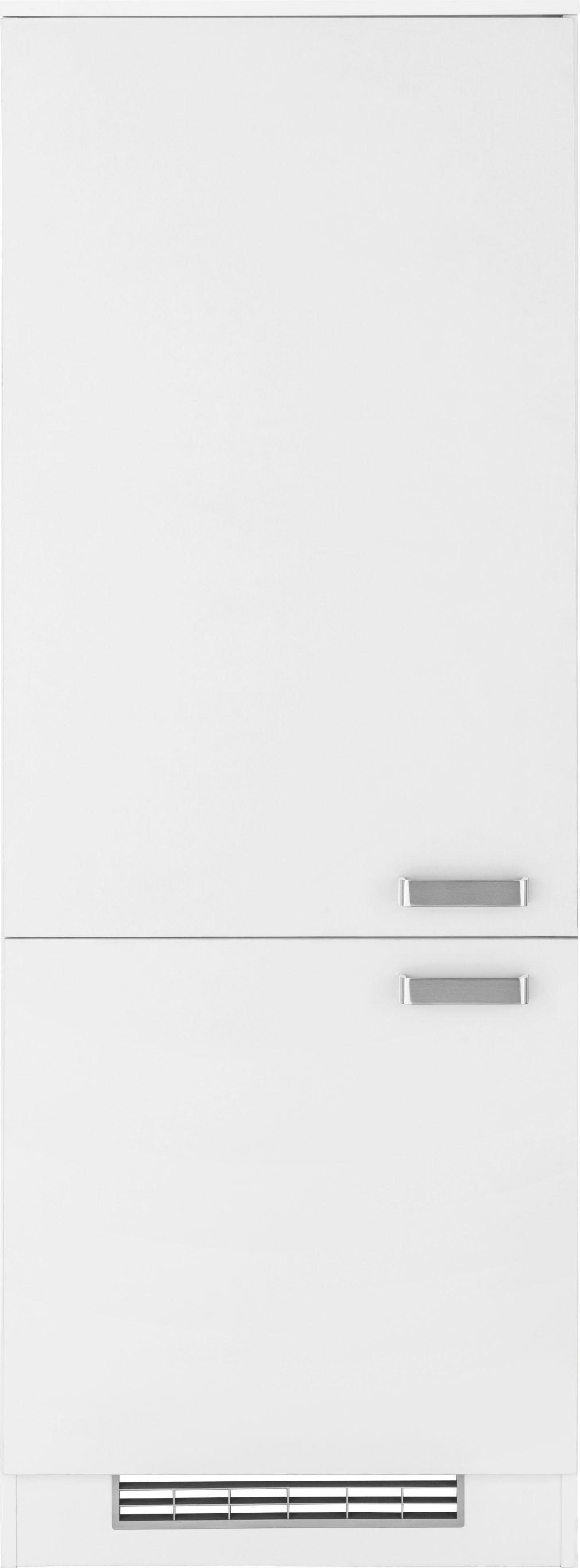 wiho Küchen Kühlumbauschrank Husum 60 cm breit weiß/weiß