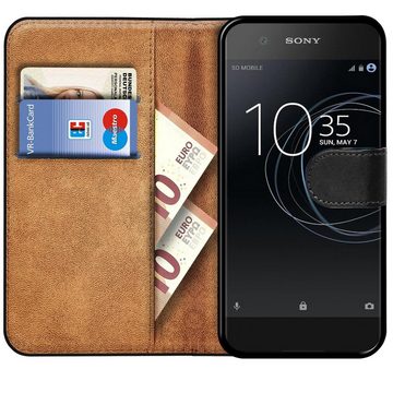 CoolGadget Handyhülle Book Case Handy Tasche für Sony Xperia XA1 5 Zoll, Hülle Klapphülle Flip Cover für Sony XA1 Schutzhülle stoßfest