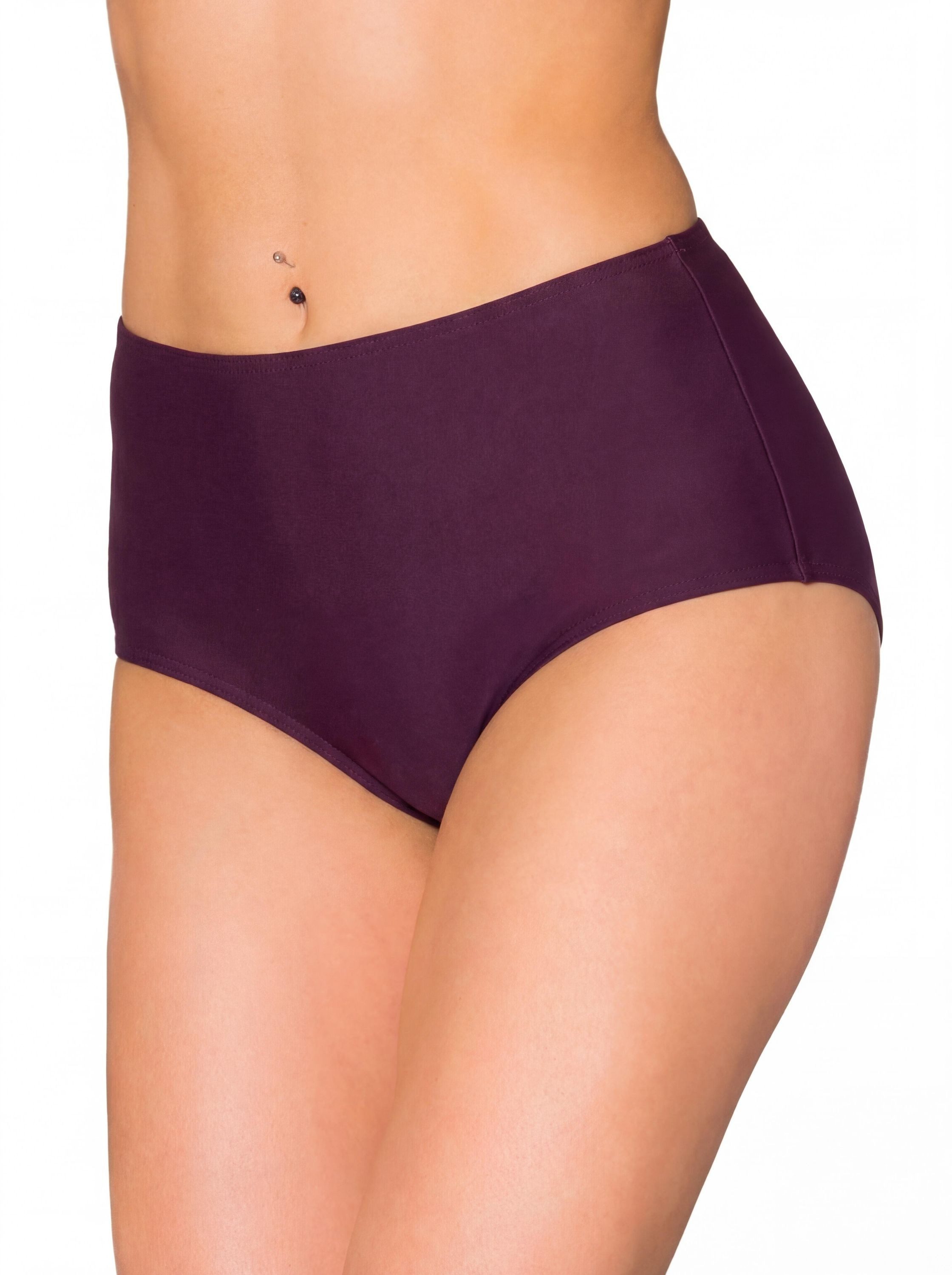 Aquarti Bikini-Hose Aquarti Damen Bikinihose Bikini-Slip mit Hohem Bund günstig online kaufen