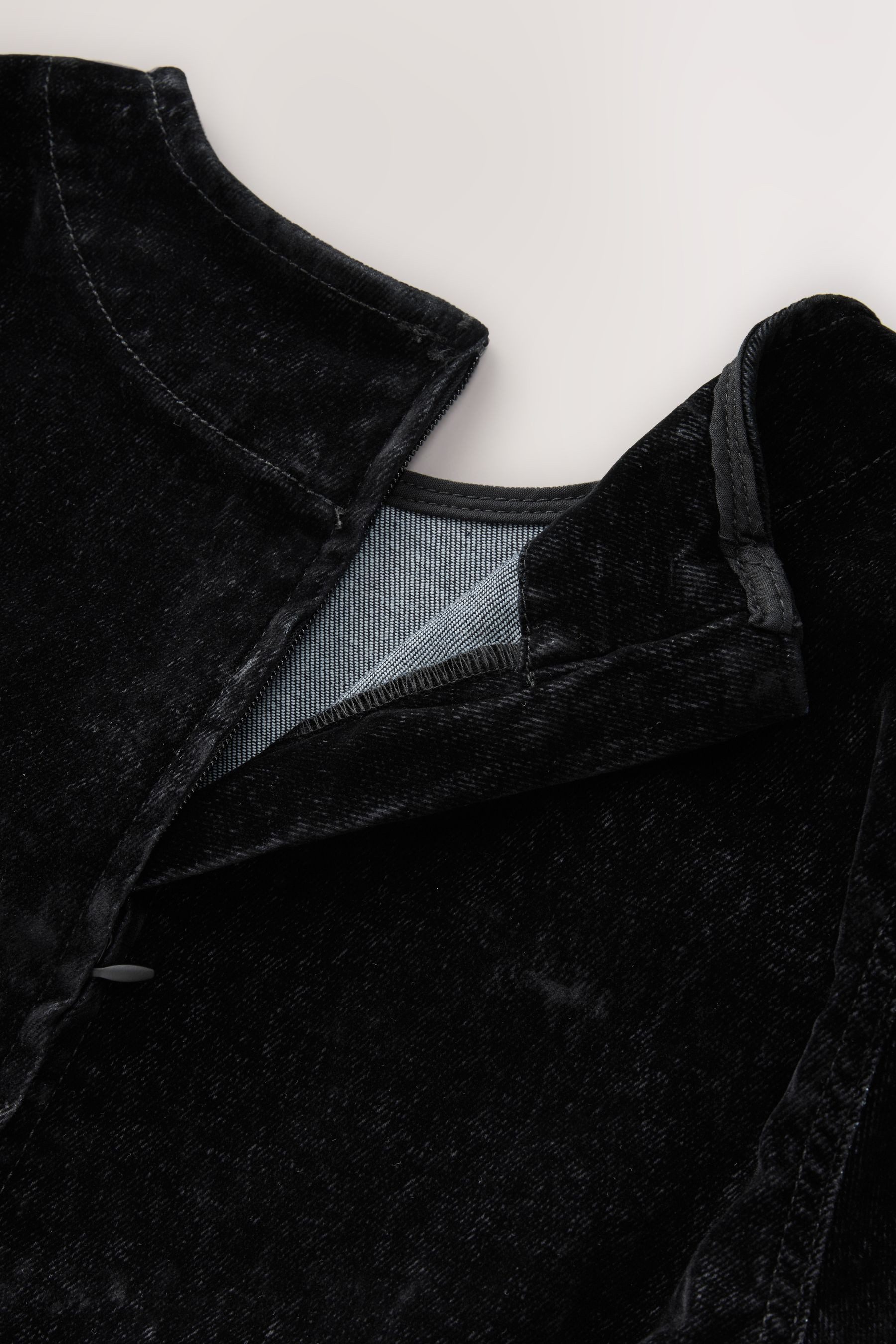 Next Jeanskleid N. Premium beflocktes Denim-T-Shirt-Minikleid (1-tlg) günstig online kaufen