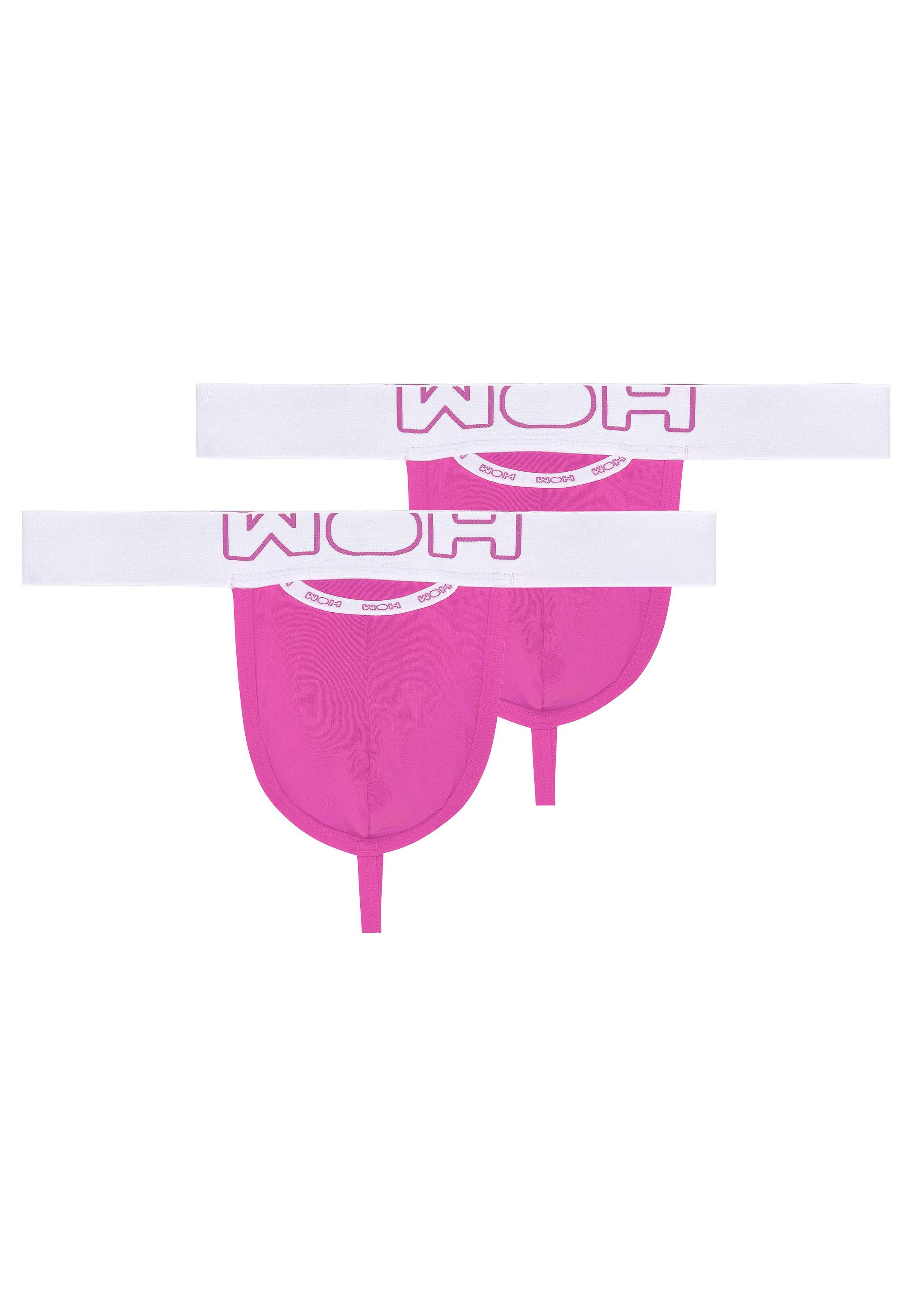 WOH String 2er Pack Sexy Fun (Spar-Set, 2-St) String - Baumwolle - mit Eingriff - Atmungsaktiv